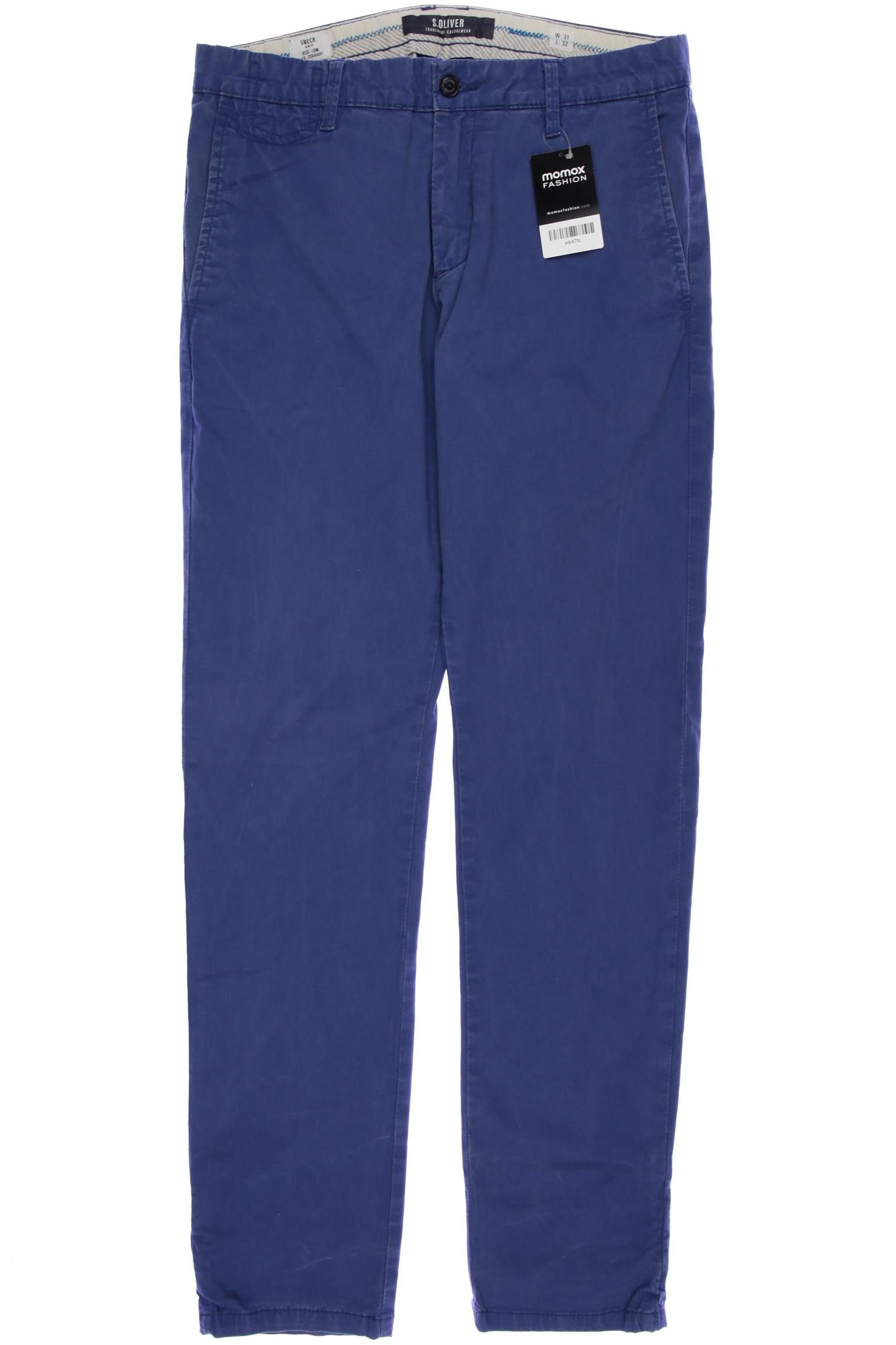 

s.Oliver Herren Stoffhose, blau, Gr. 31