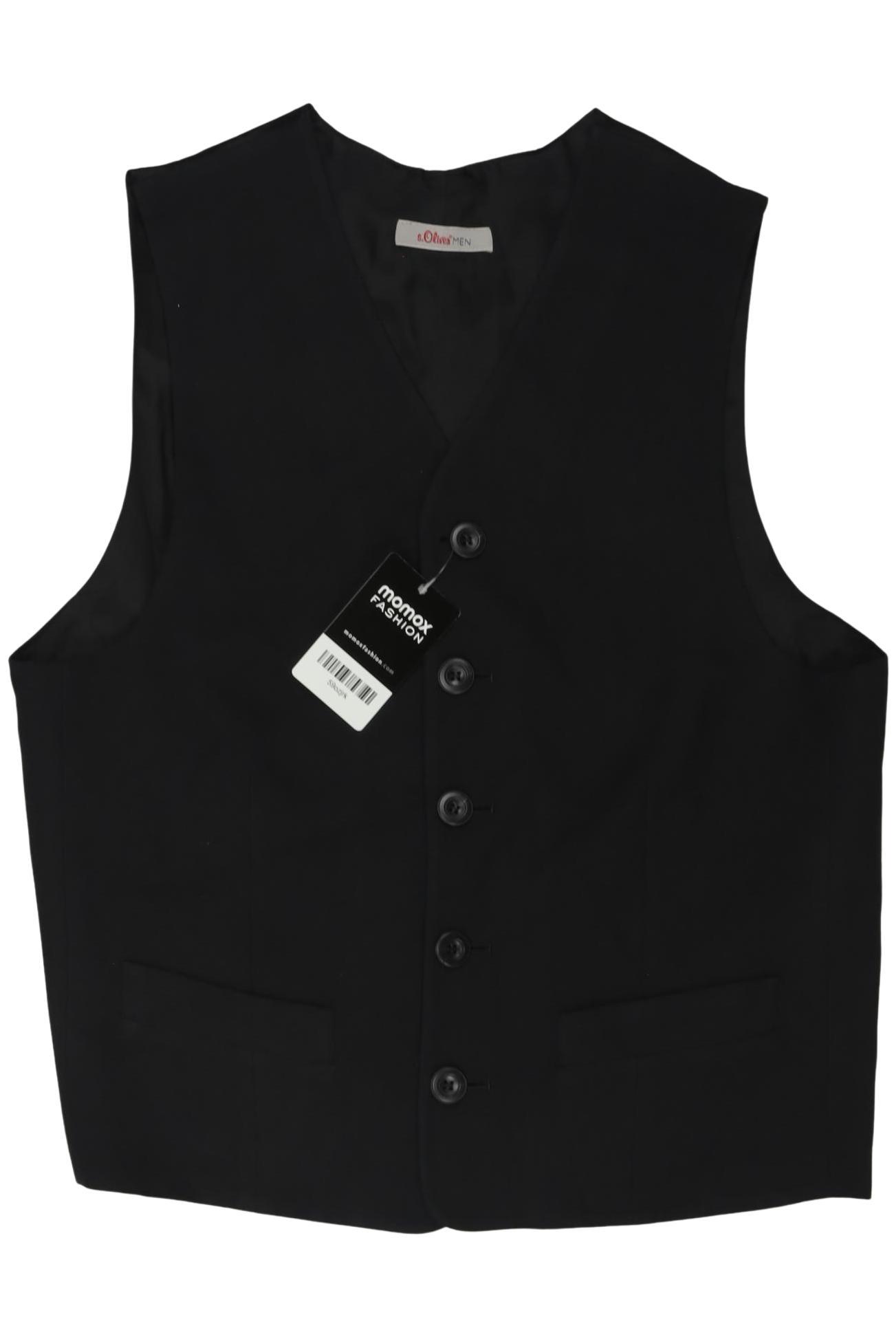 

s.Oliver Herren Weste, schwarz, Gr. 50