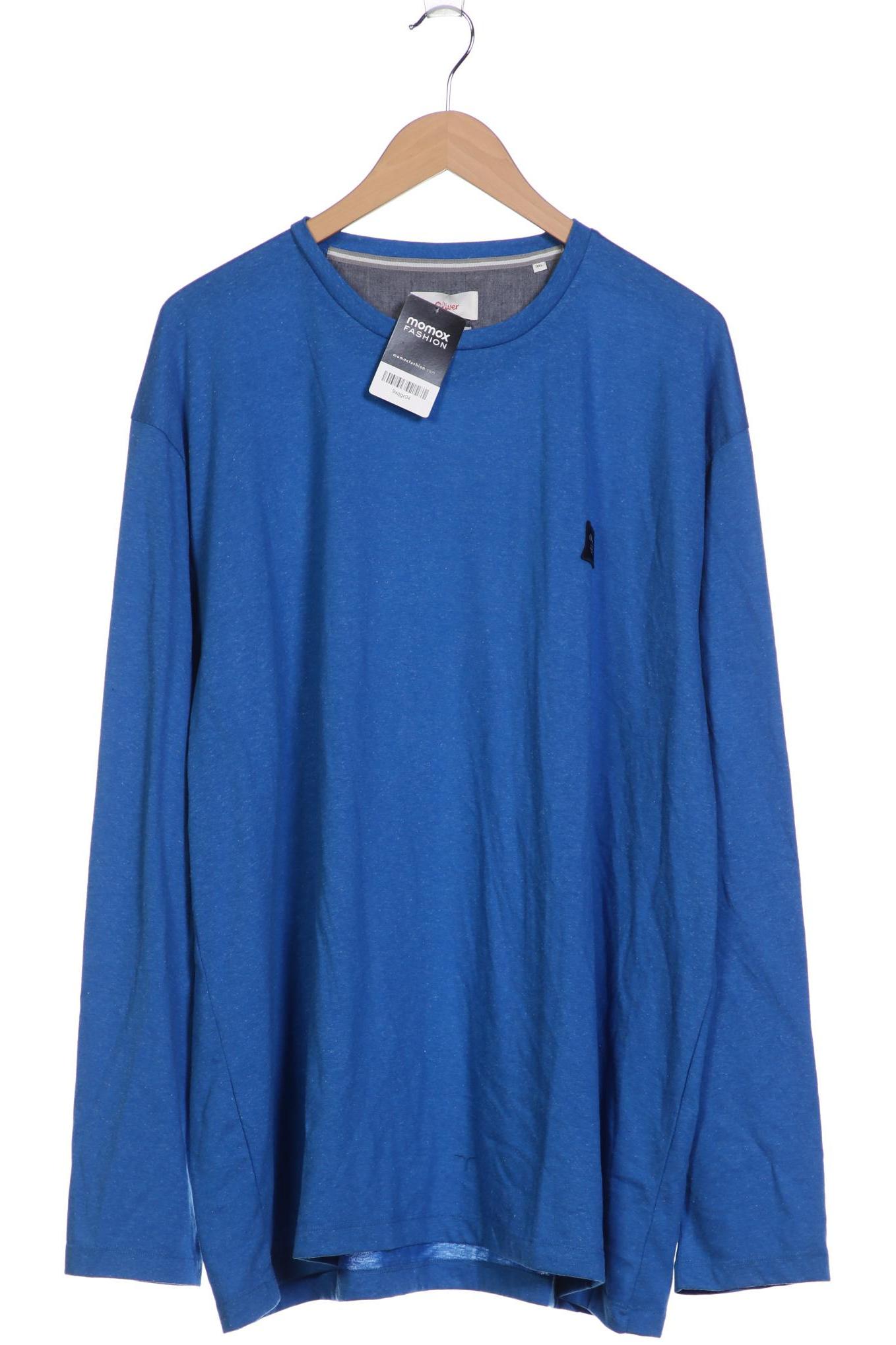 

s.Oliver Herren Langarmshirt, blau, Gr. 58