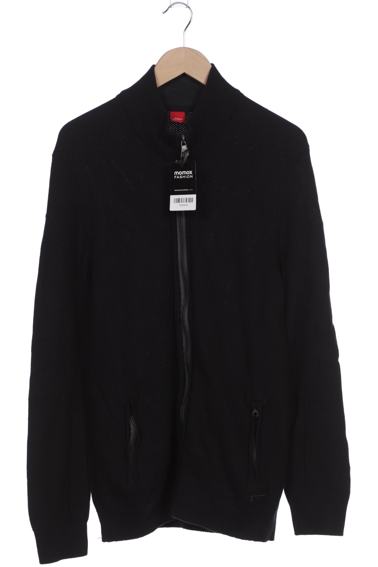 

s.Oliver Herren Strickjacke, schwarz, Gr. 54