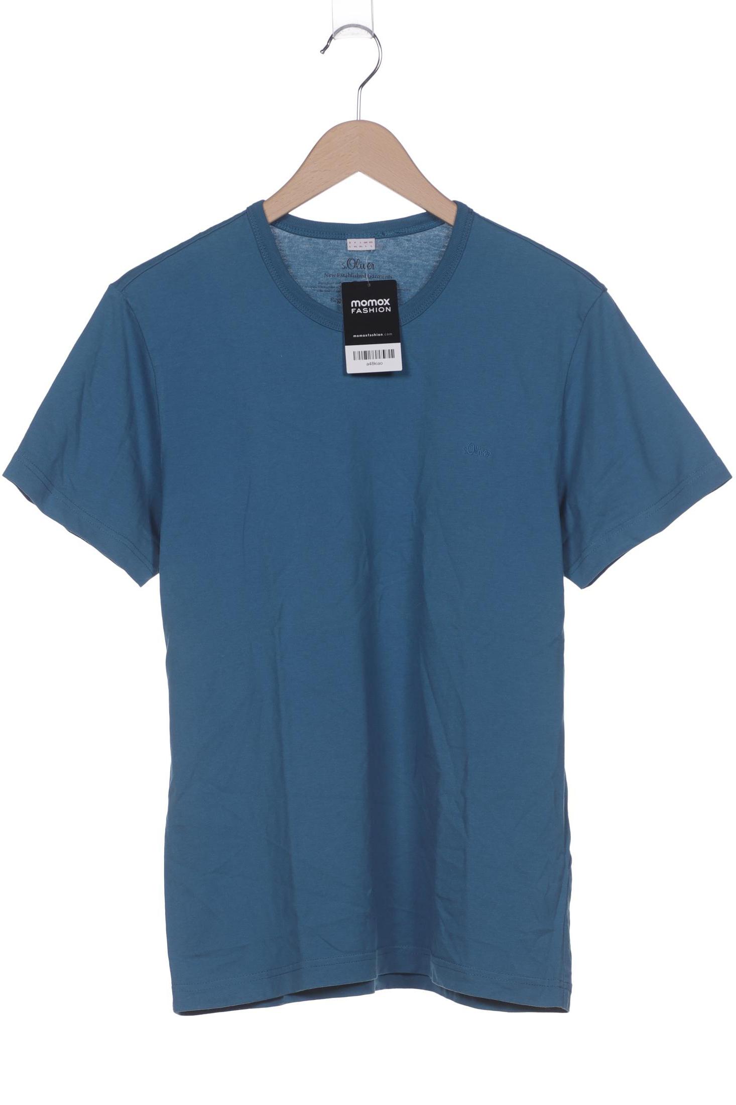 

s.Oliver Herren T-Shirt, blau, Gr. 52