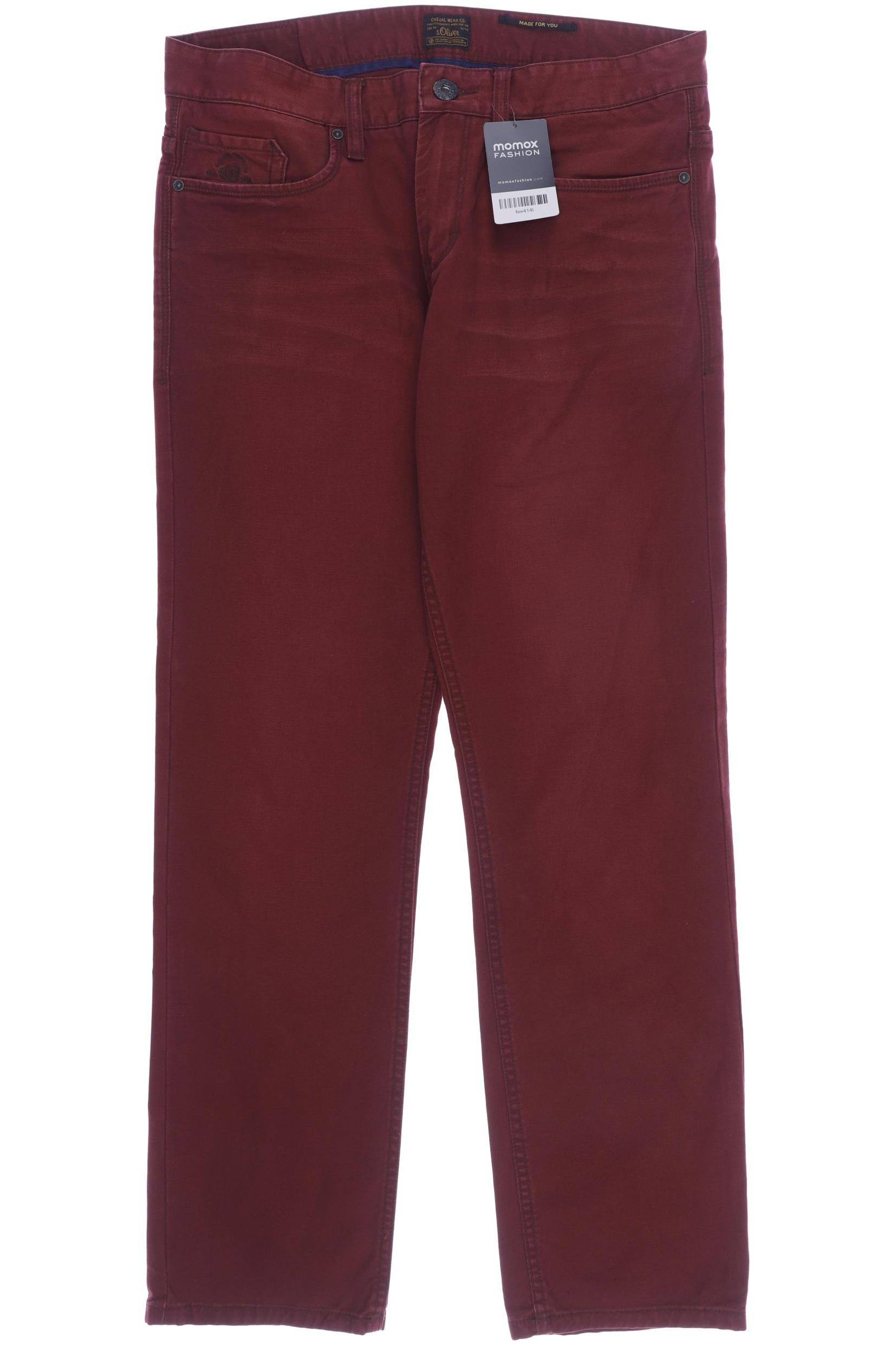 

s.Oliver Herren Jeans, bordeaux, Gr. 31