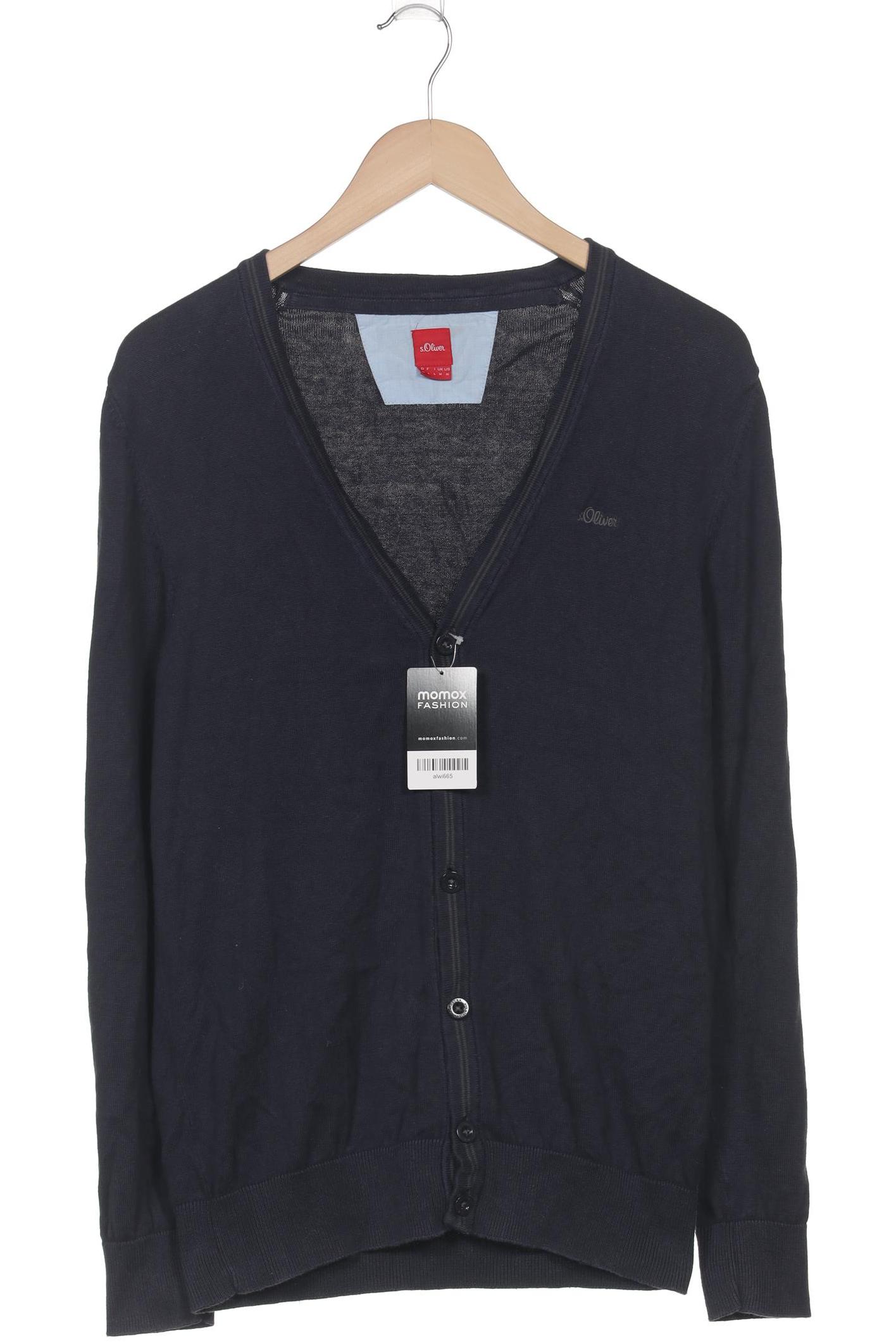 

s.Oliver Herren Strickjacke, marineblau, Gr. 48