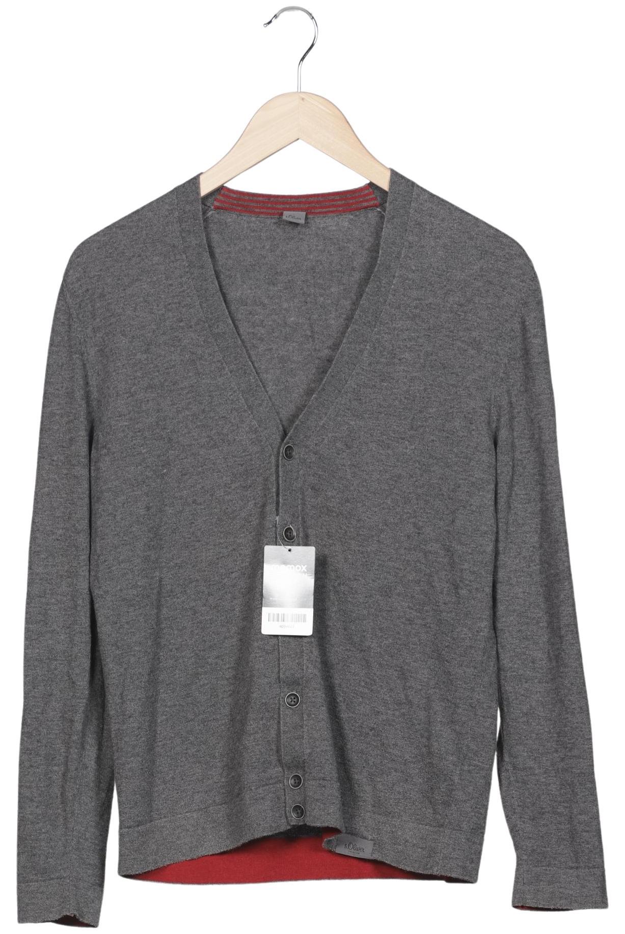 

s.Oliver Herren Strickjacke, grau, Gr. 48