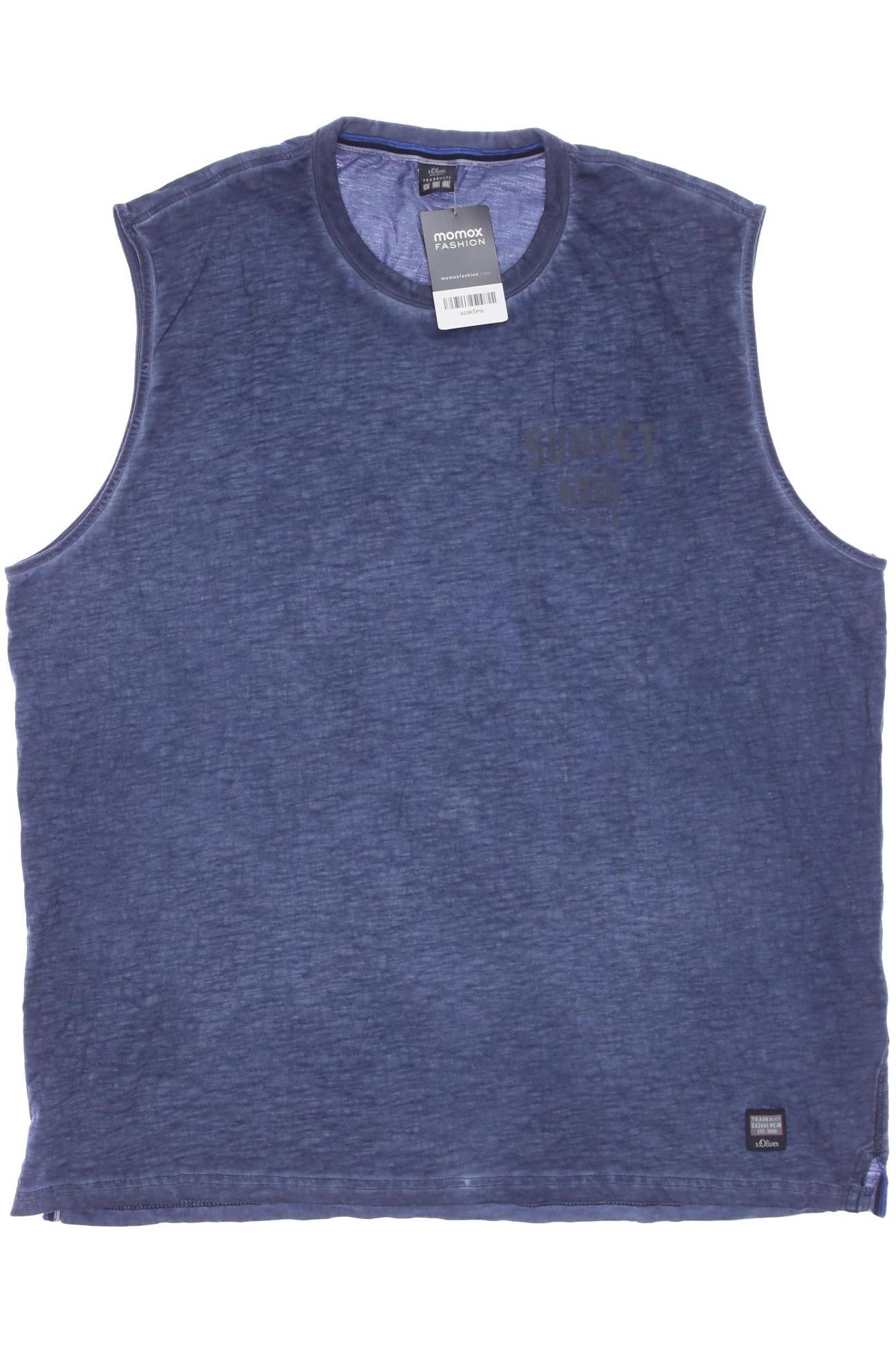 

s.Oliver Herren T-Shirt, blau, Gr. 56