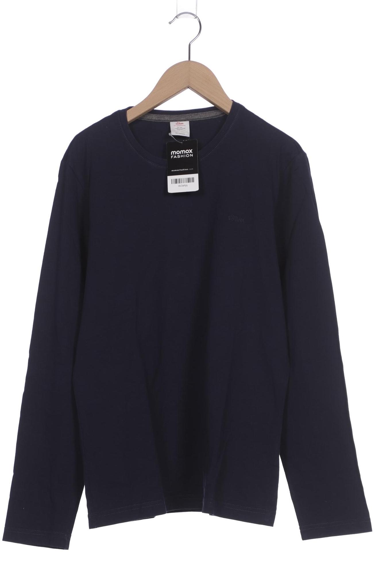 

s.Oliver Herren Langarmshirt, marineblau, Gr. 48