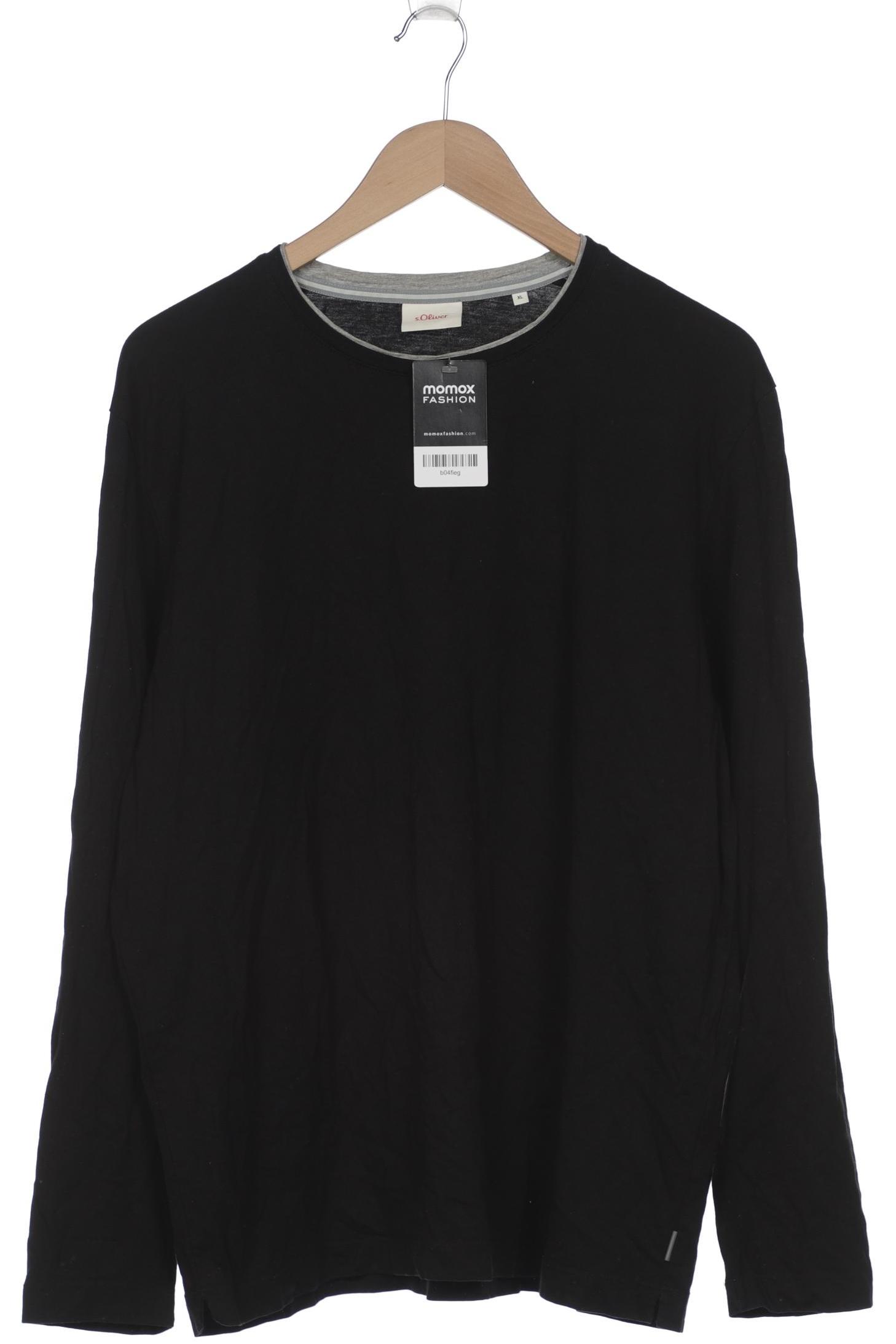 

s.Oliver Herren Langarmshirt, schwarz, Gr. 54