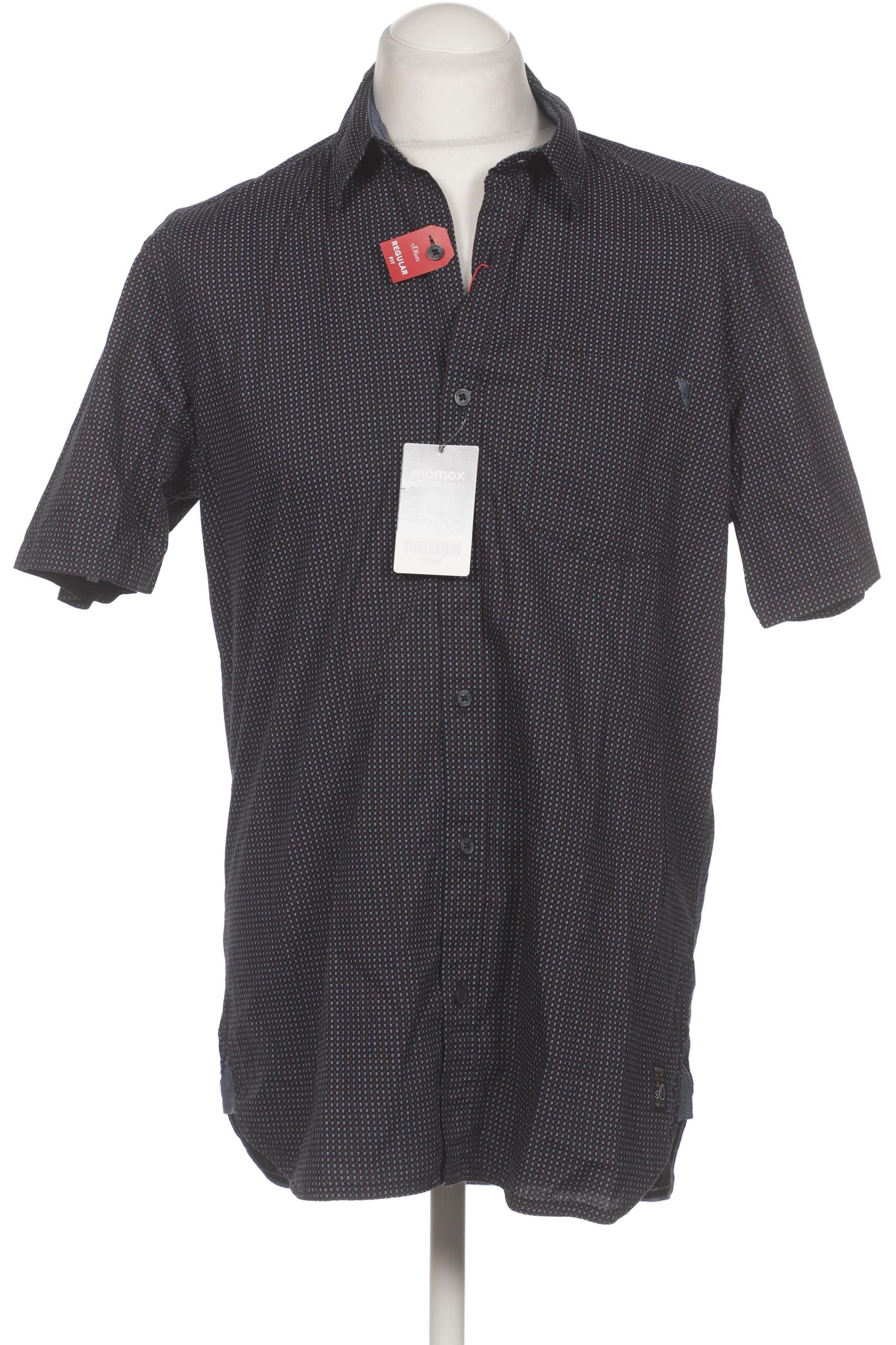 

s.Oliver Herren Hemd, marineblau, Gr. 52