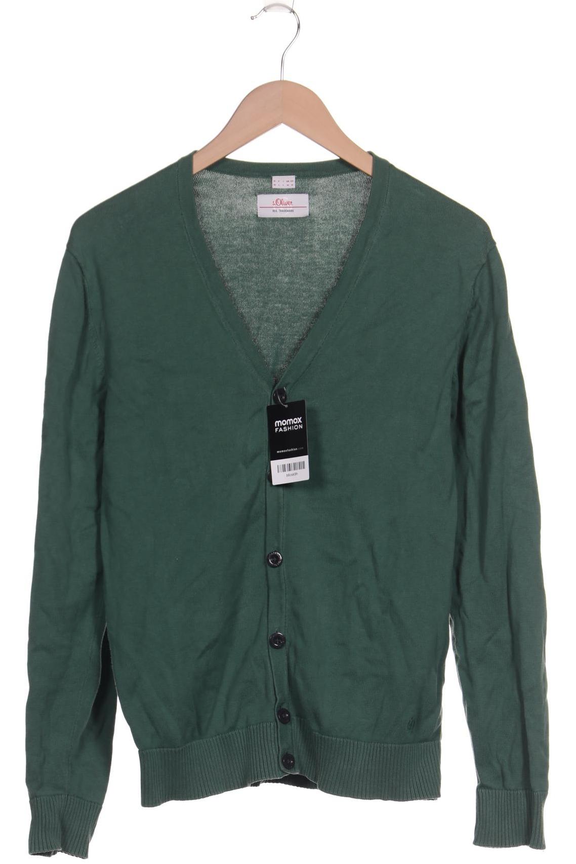 

s.Oliver Herren Strickjacke, grün, Gr. 48