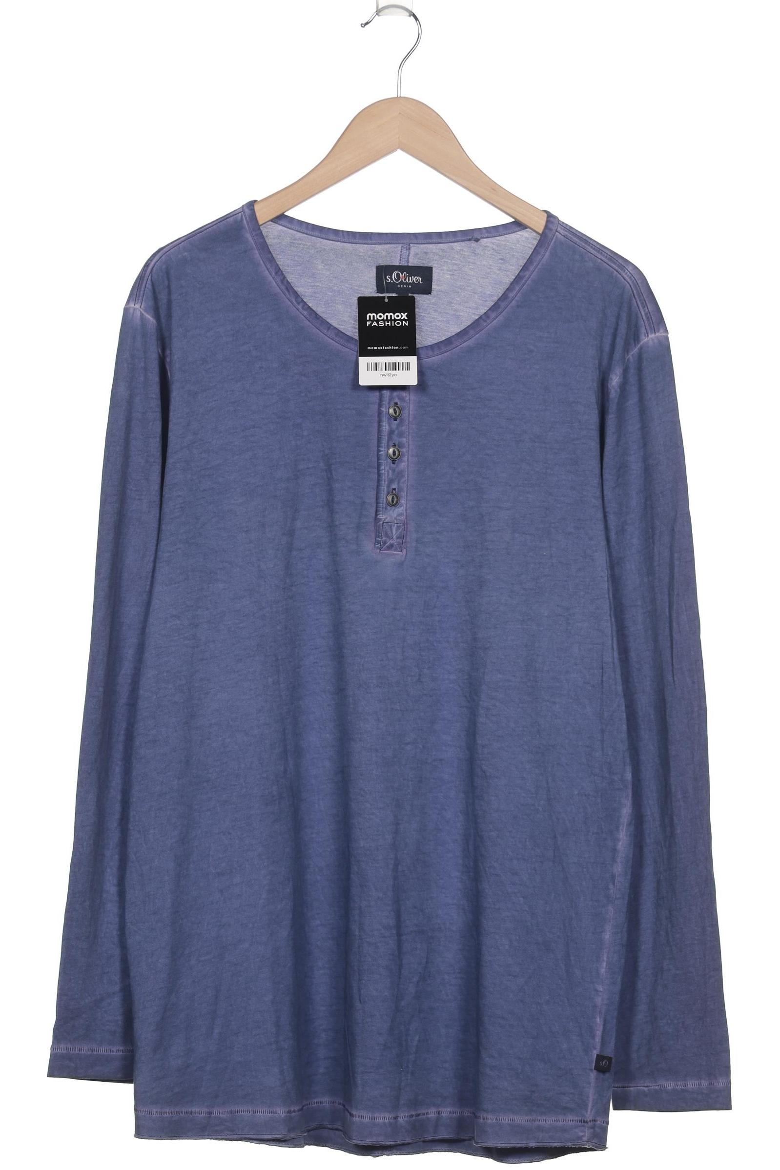 

s.Oliver Herren Langarmshirt, flieder, Gr. 54