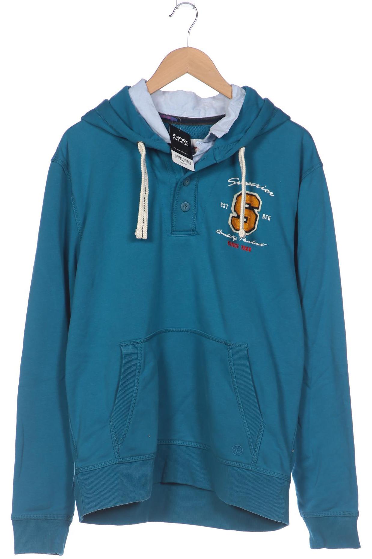 

s.Oliver Herren Kapuzenpullover, blau, Gr. 54