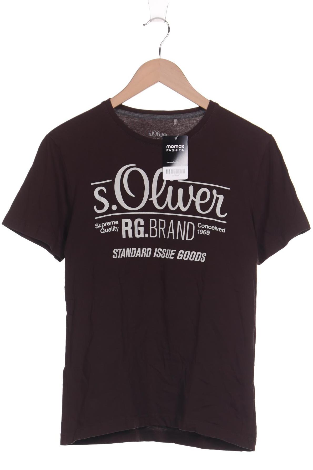 

s.Oliver Herren T-Shirt, braun, Gr. 48