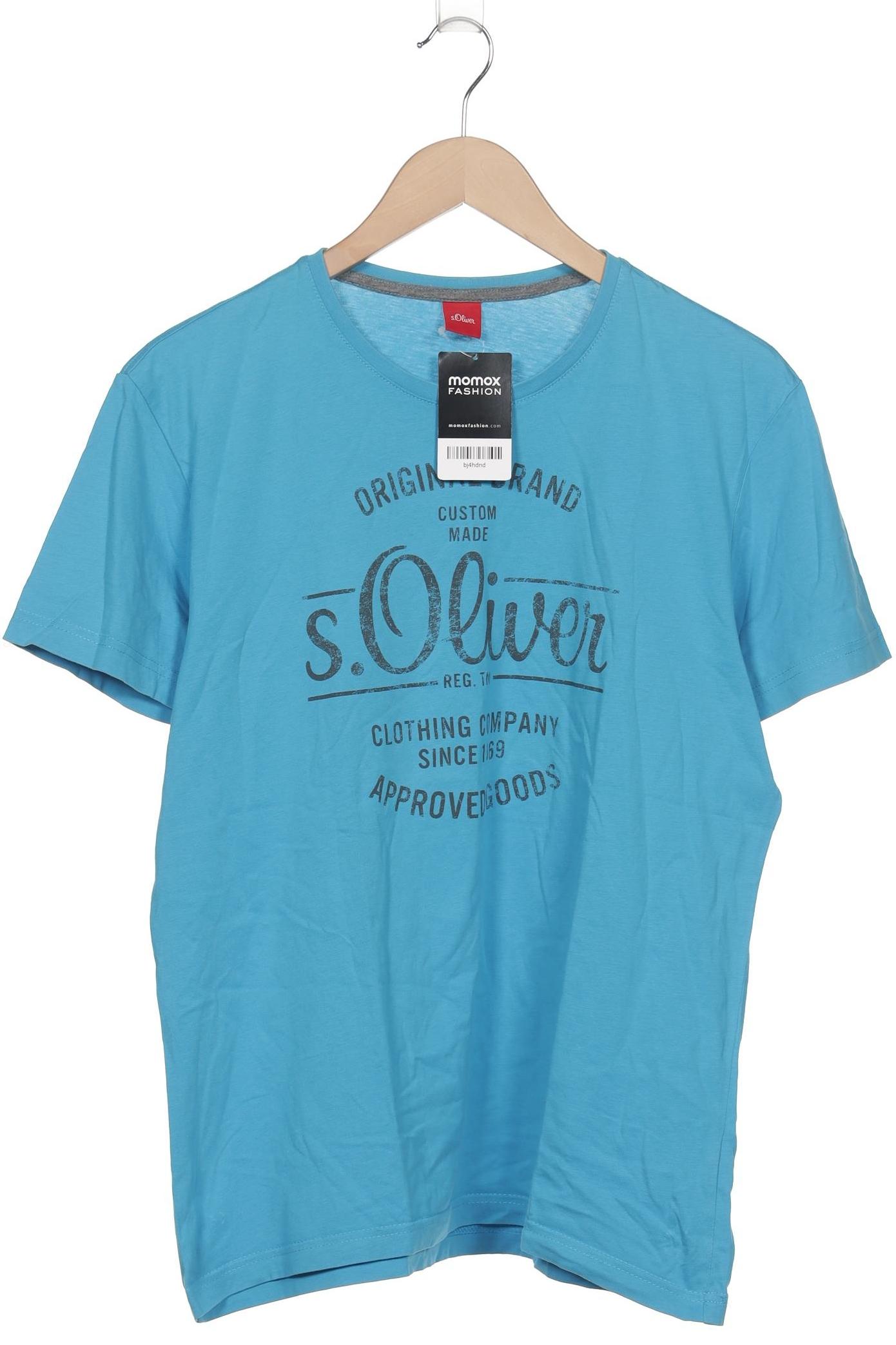 

s.Oliver Herren T-Shirt, blau, Gr. 52