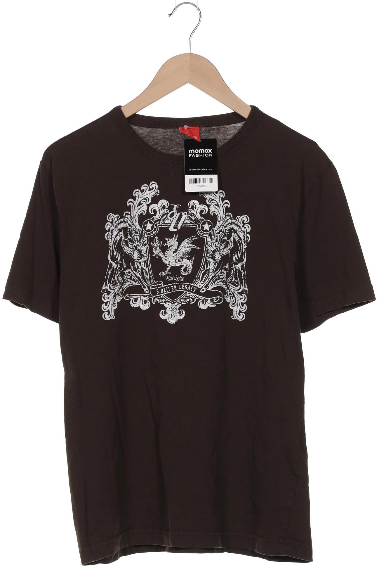 

s.Oliver Herren T-Shirt, braun, Gr. 52