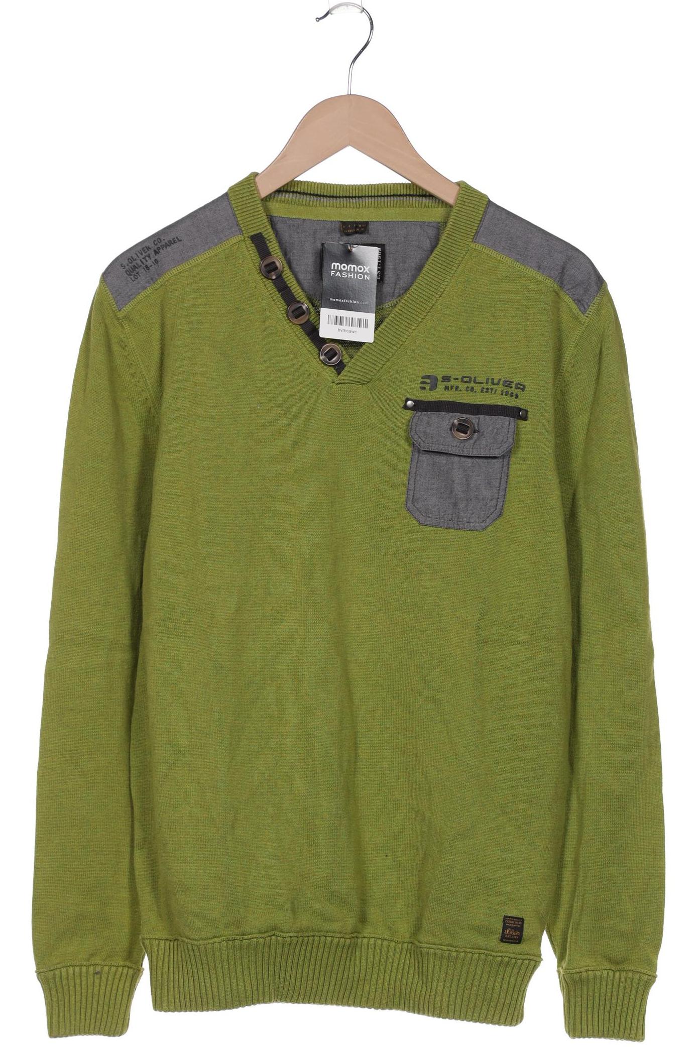 

s.Oliver Herren Pullover, grün, Gr. 54