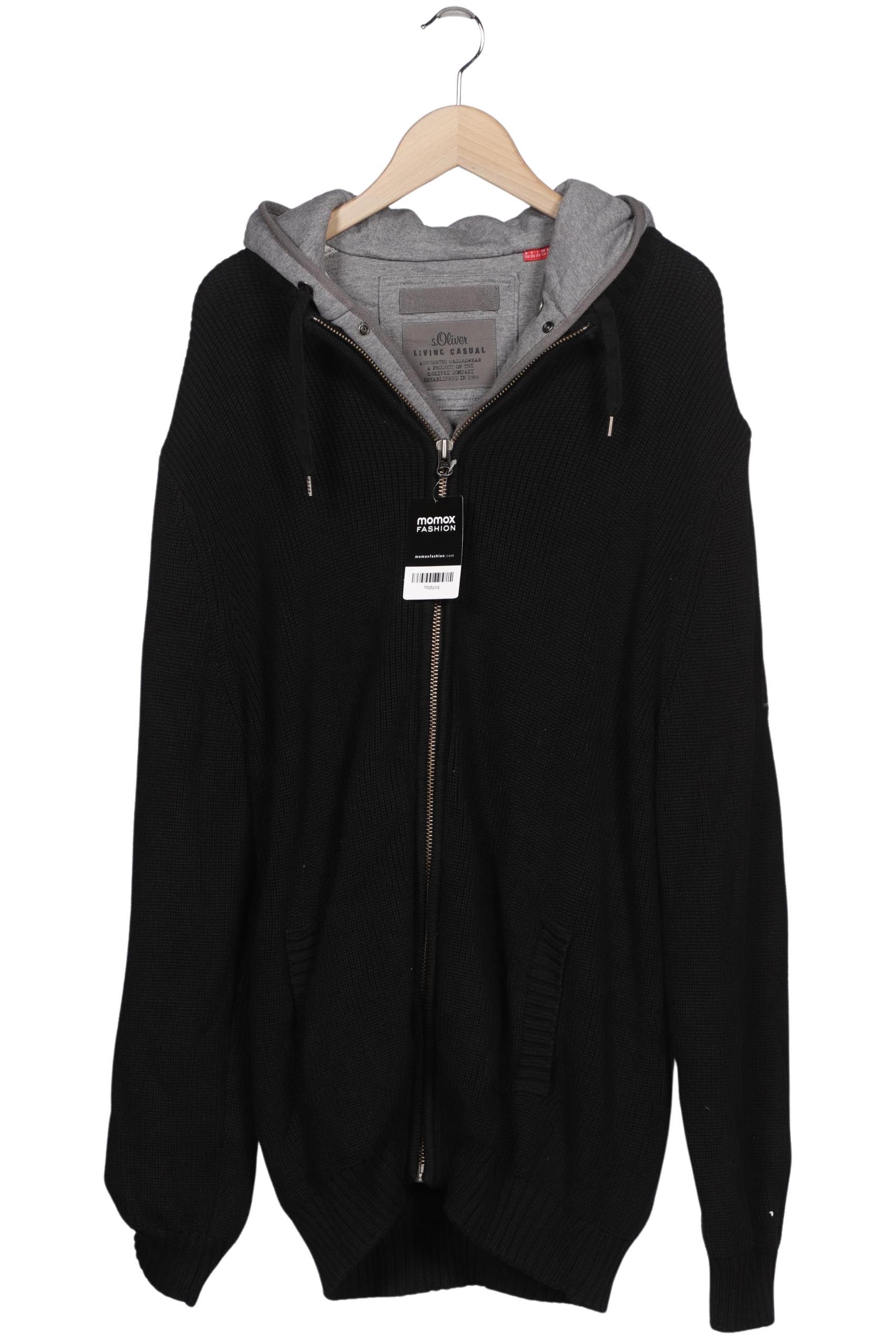 

s.Oliver Herren Strickjacke, schwarz, Gr. 56