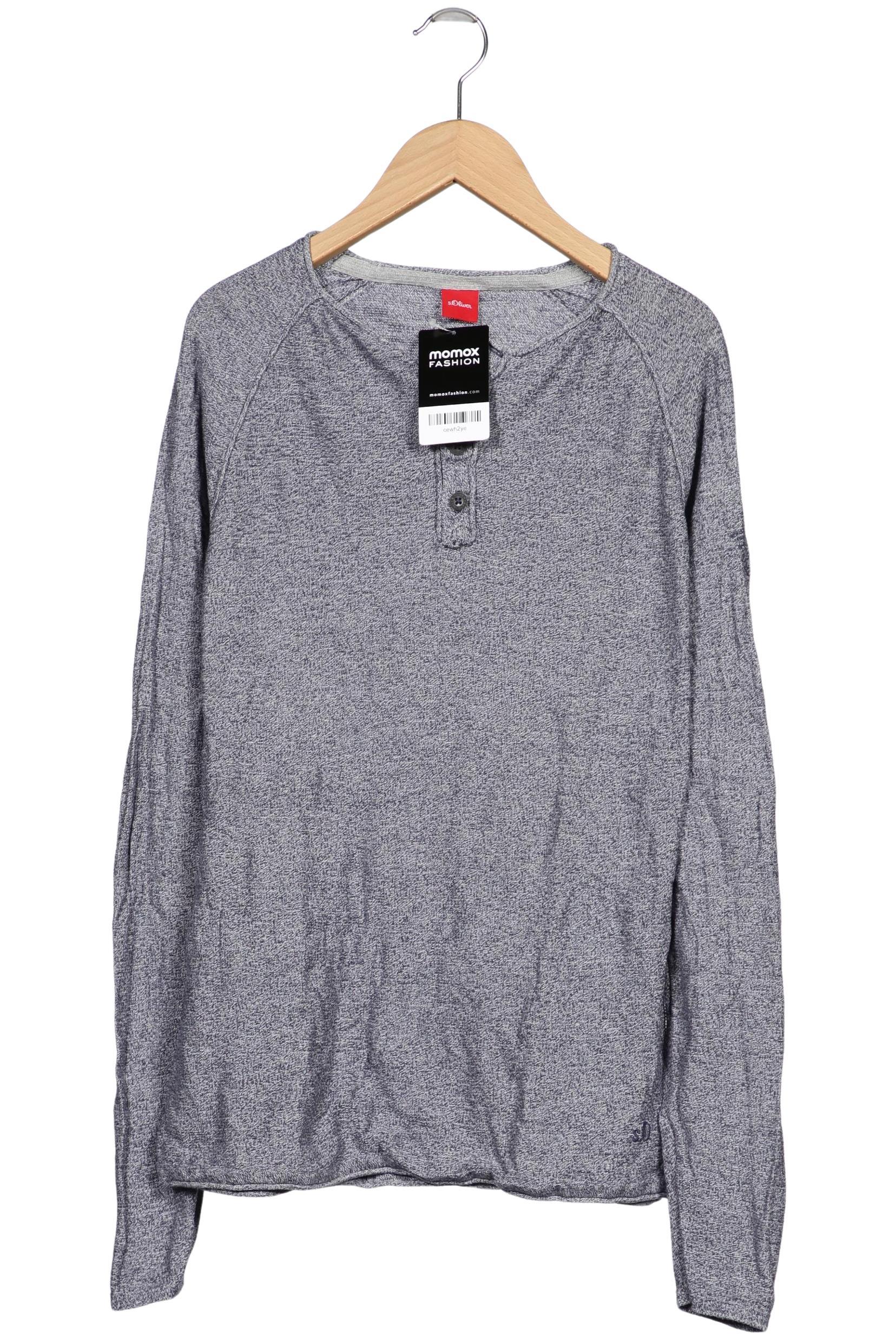 

s.Oliver Herren Langarmshirt, grau, Gr. 48