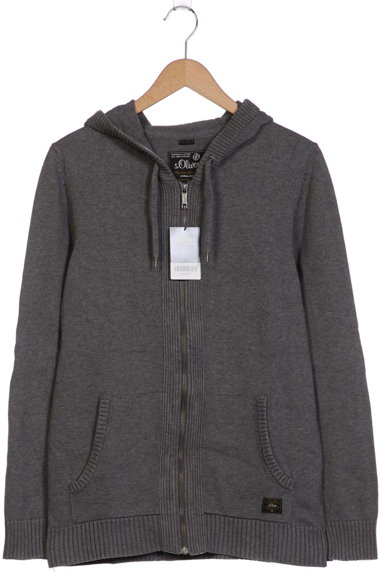 

s.Oliver Herren Kapuzenpullover, grau, Gr. 52