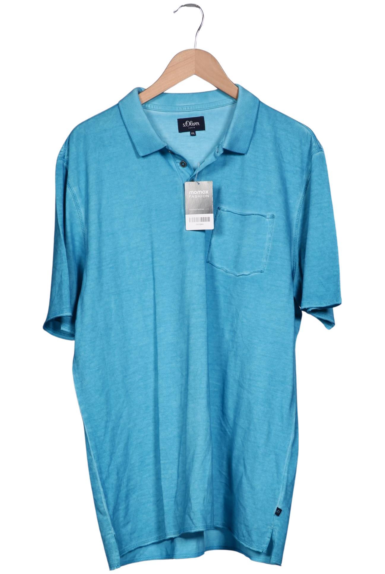 

s.Oliver Herren Poloshirt, blau, Gr. 56
