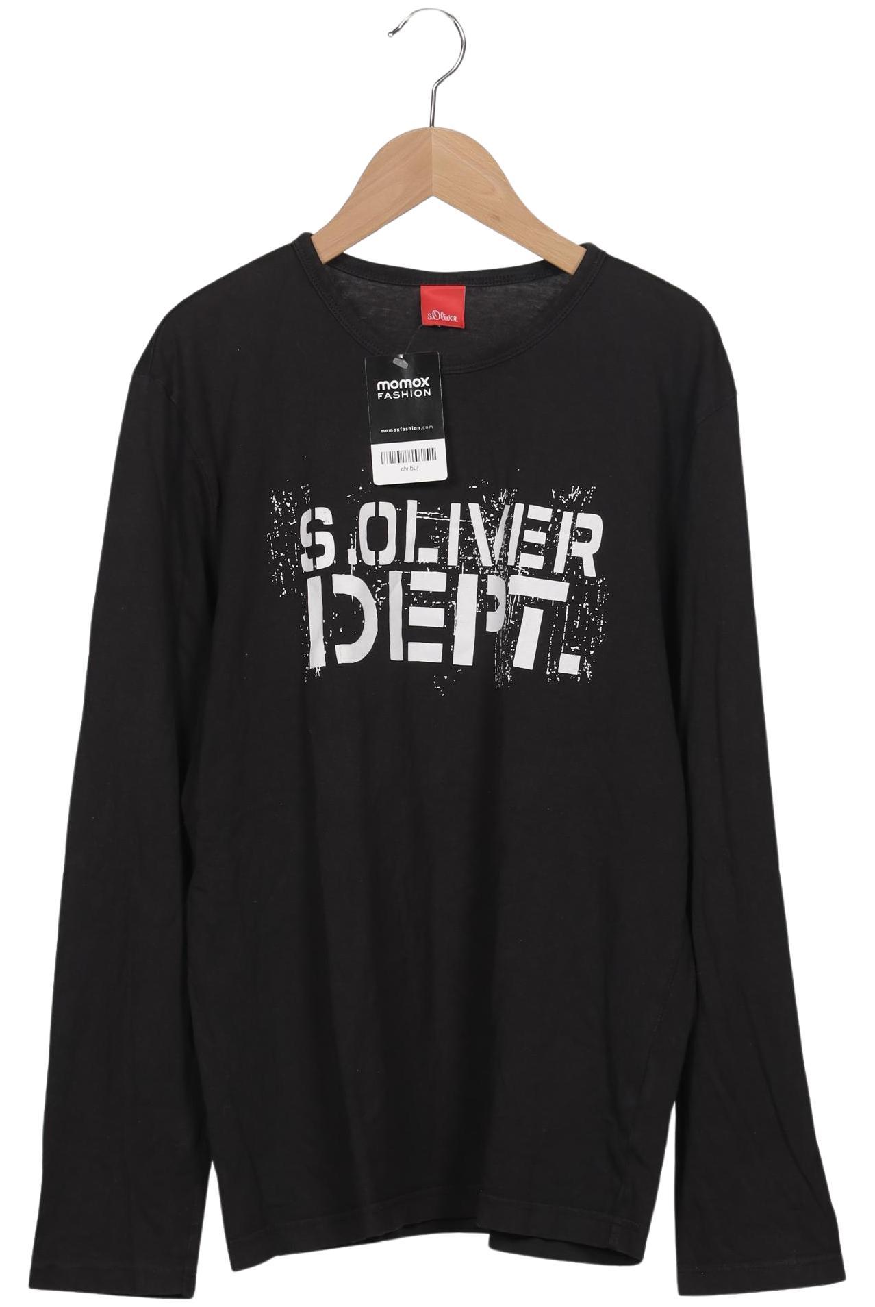 

s.Oliver Herren Langarmshirt, schwarz, Gr. 48