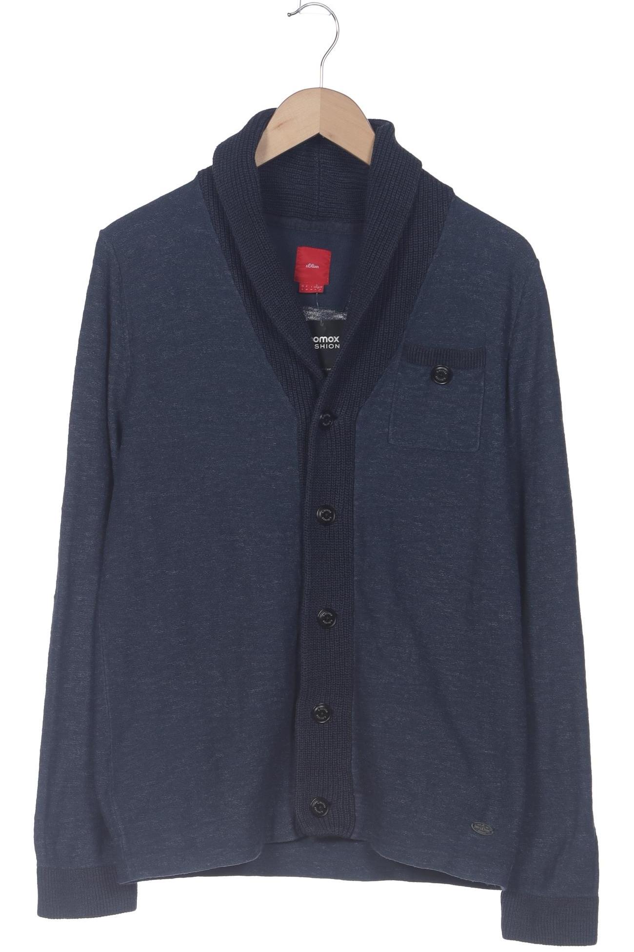

s.Oliver Herren Strickjacke, marineblau, Gr. 46
