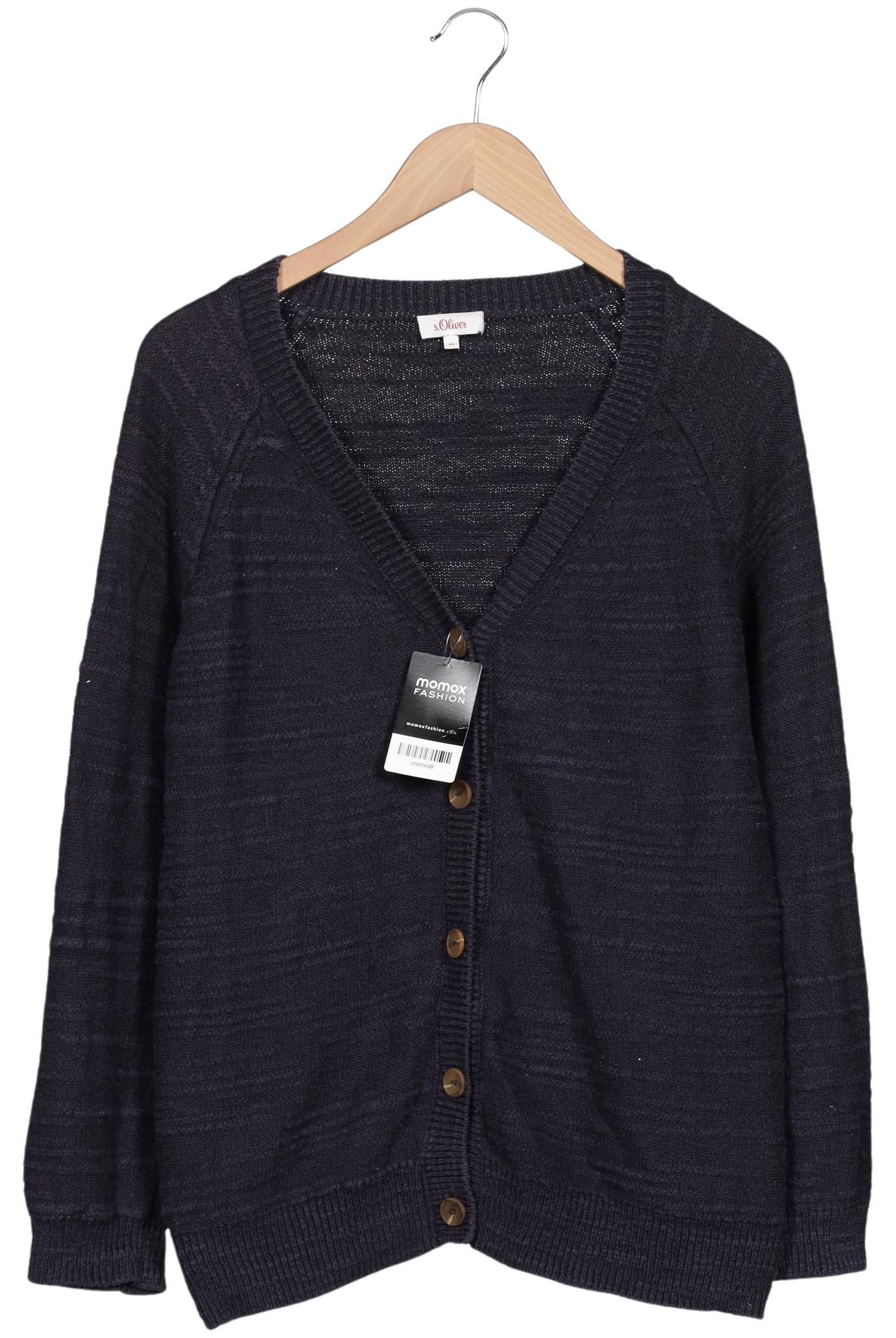 

s.Oliver Herren Strickjacke, marineblau, Gr. 44
