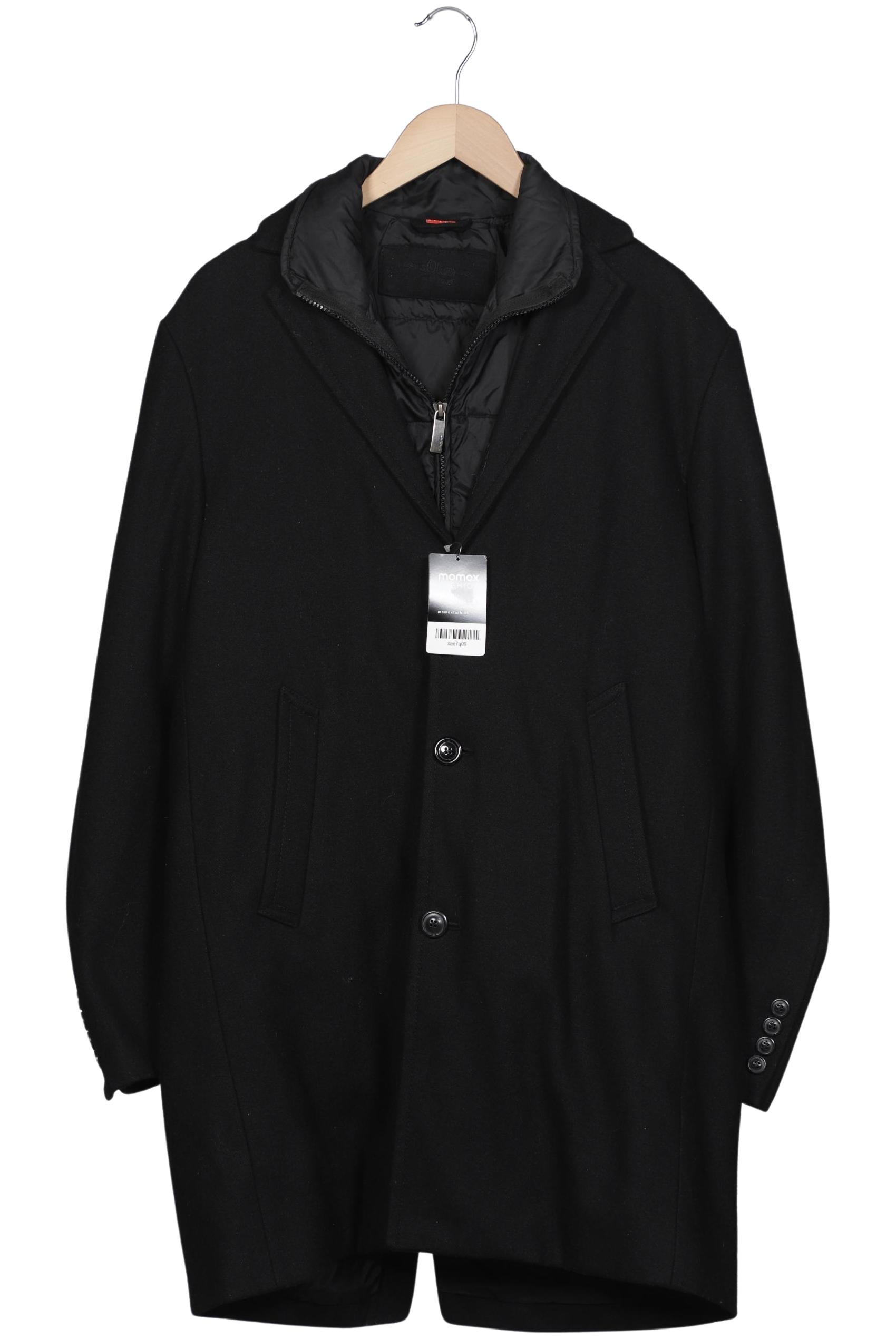 

s.Oliver Herren Mantel, schwarz, Gr. 48