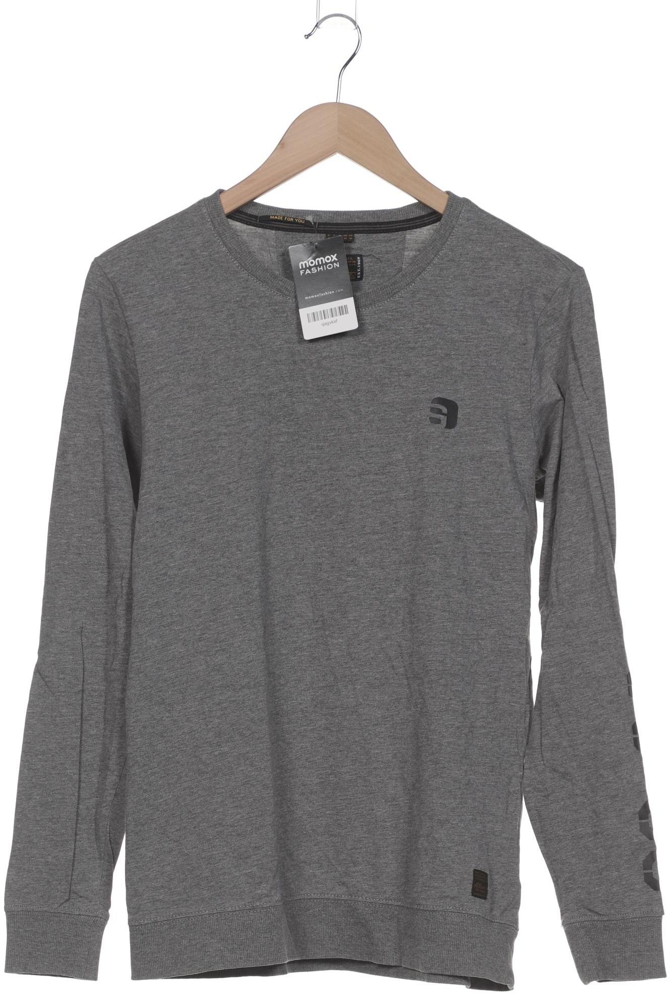 

s.Oliver Herren Langarmshirt, grau, Gr. 48