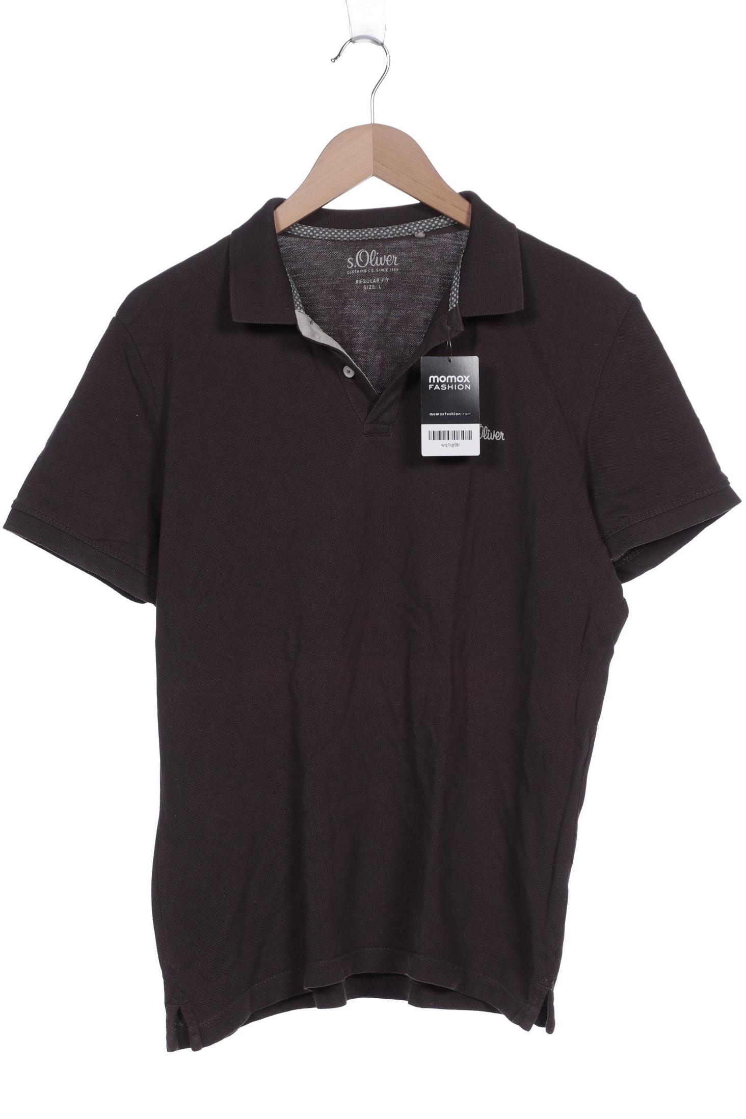 

s.Oliver Herren Poloshirt, braun, Gr. 52