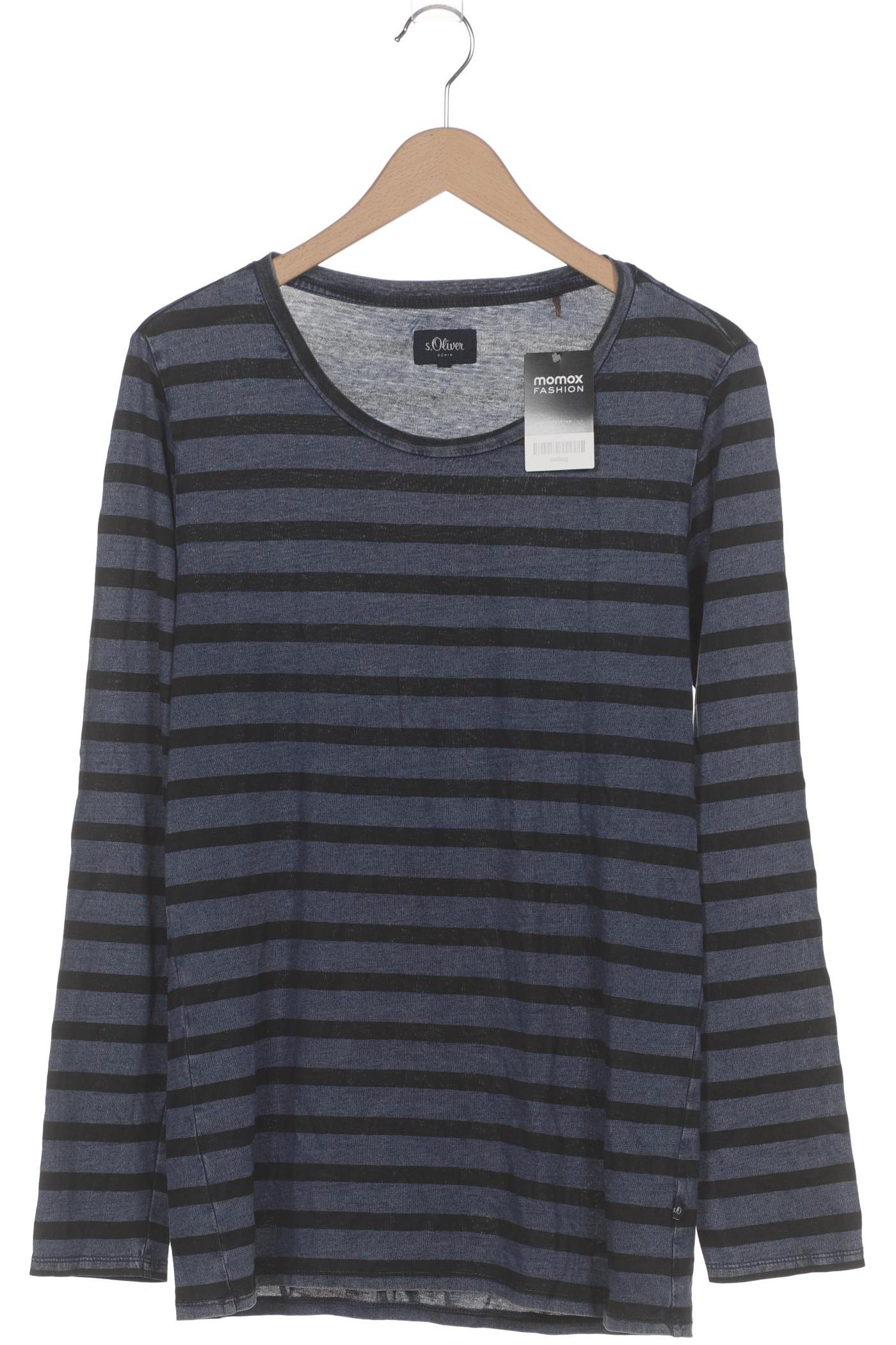 

s.Oliver Herren Langarmshirt, marineblau, Gr. 48