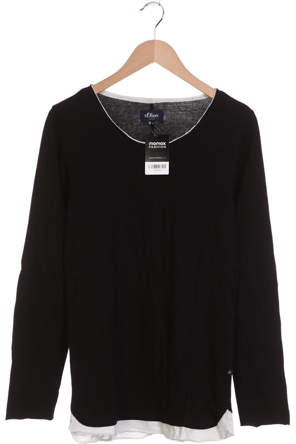 

s.Oliver Herren Langarmshirt, schwarz, Gr. 46