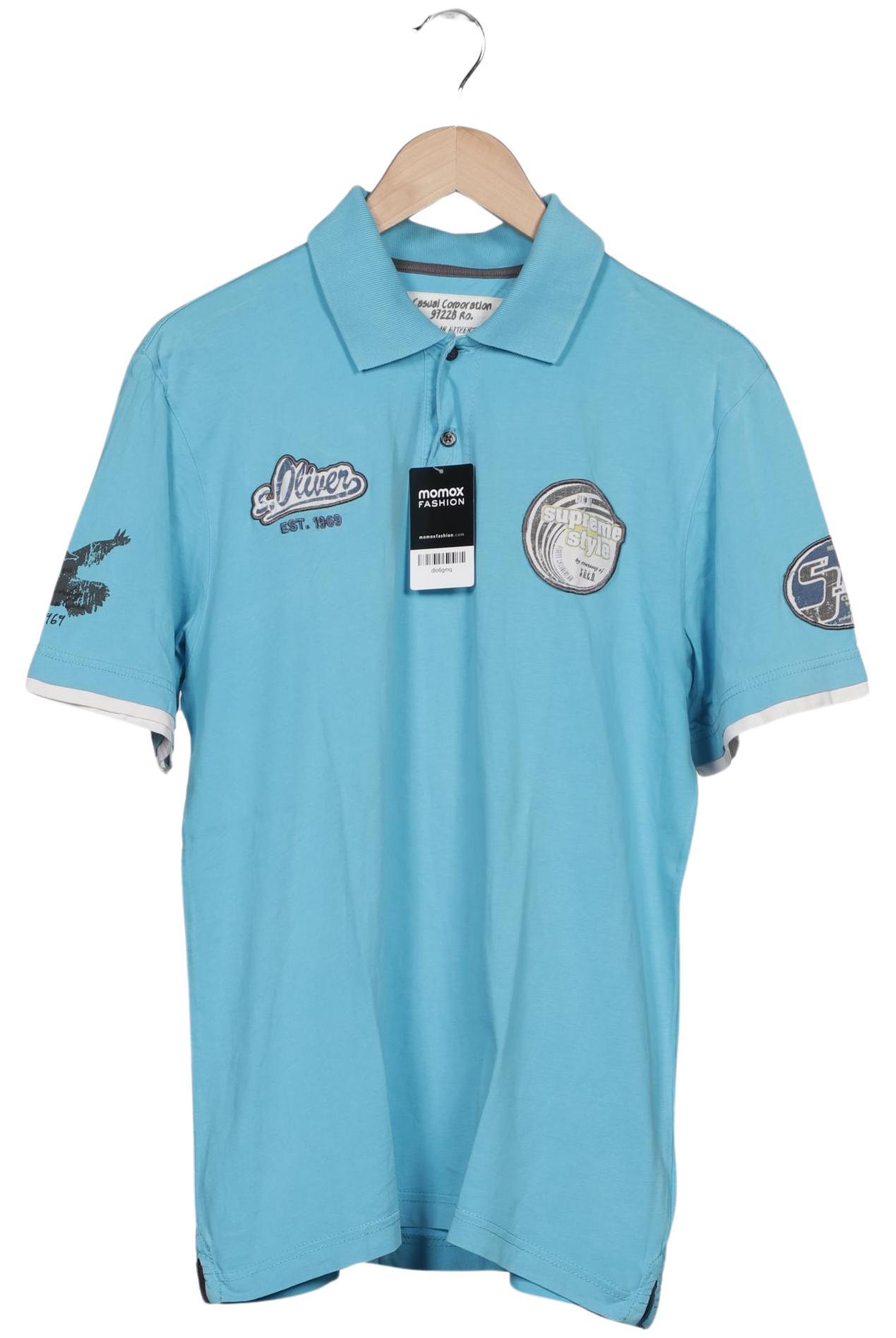 

s.Oliver Herren Poloshirt, blau, Gr. 48