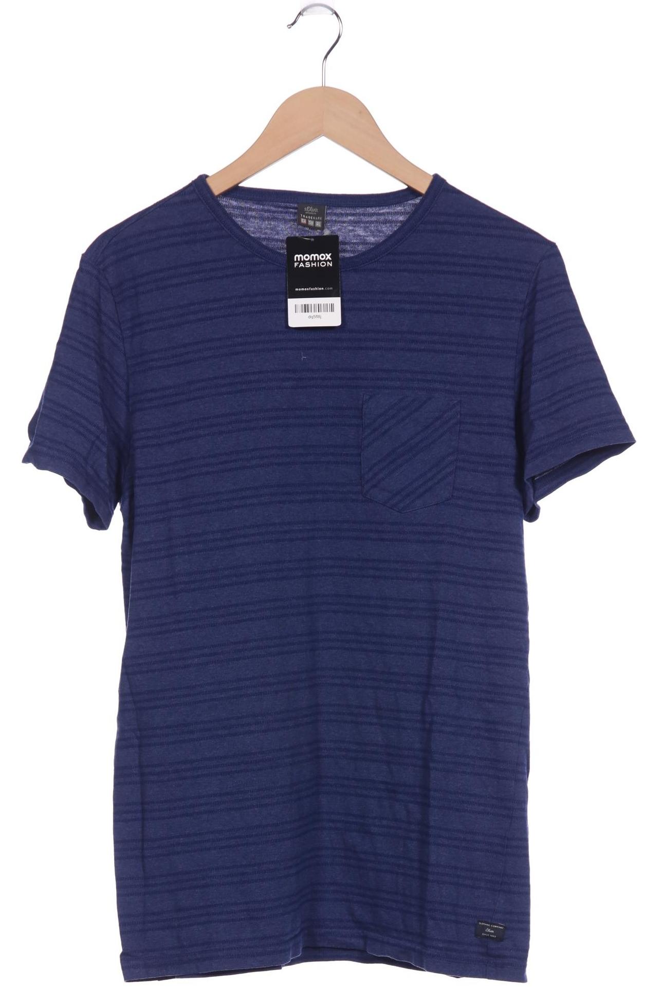 

s.Oliver Herren T-Shirt, blau, Gr. 52