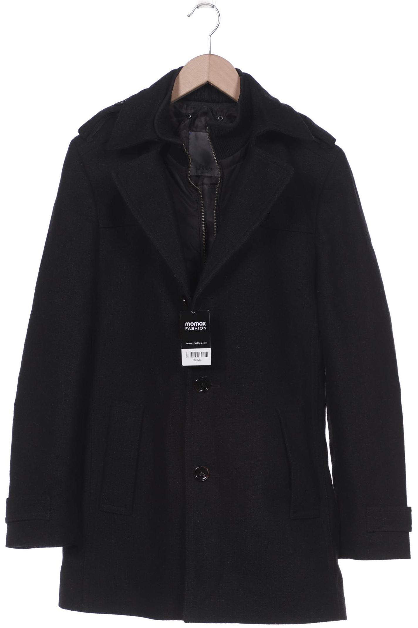 

s.Oliver Herren Mantel, schwarz