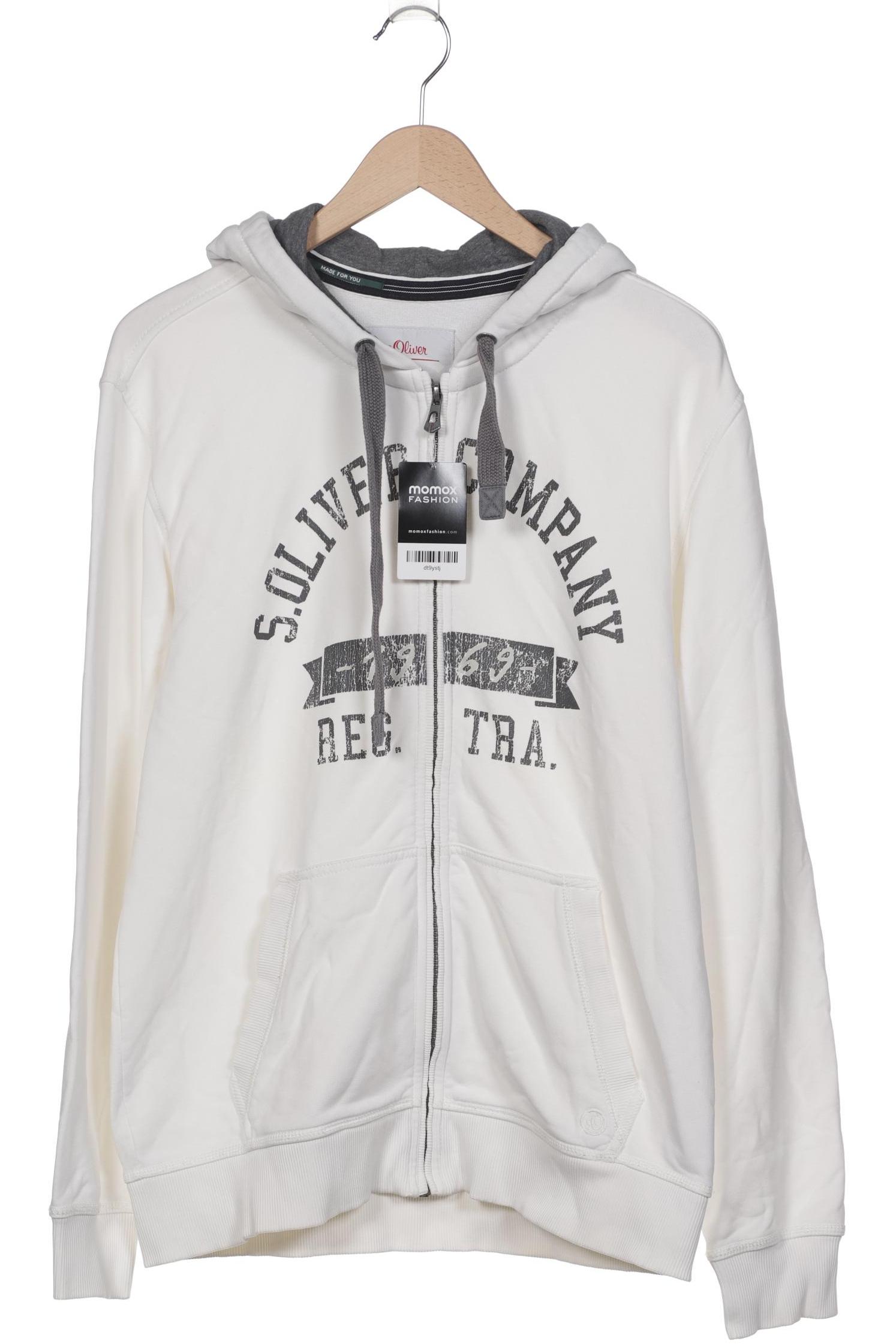 

s.Oliver Herren Kapuzenpullover, weiß, Gr. 52