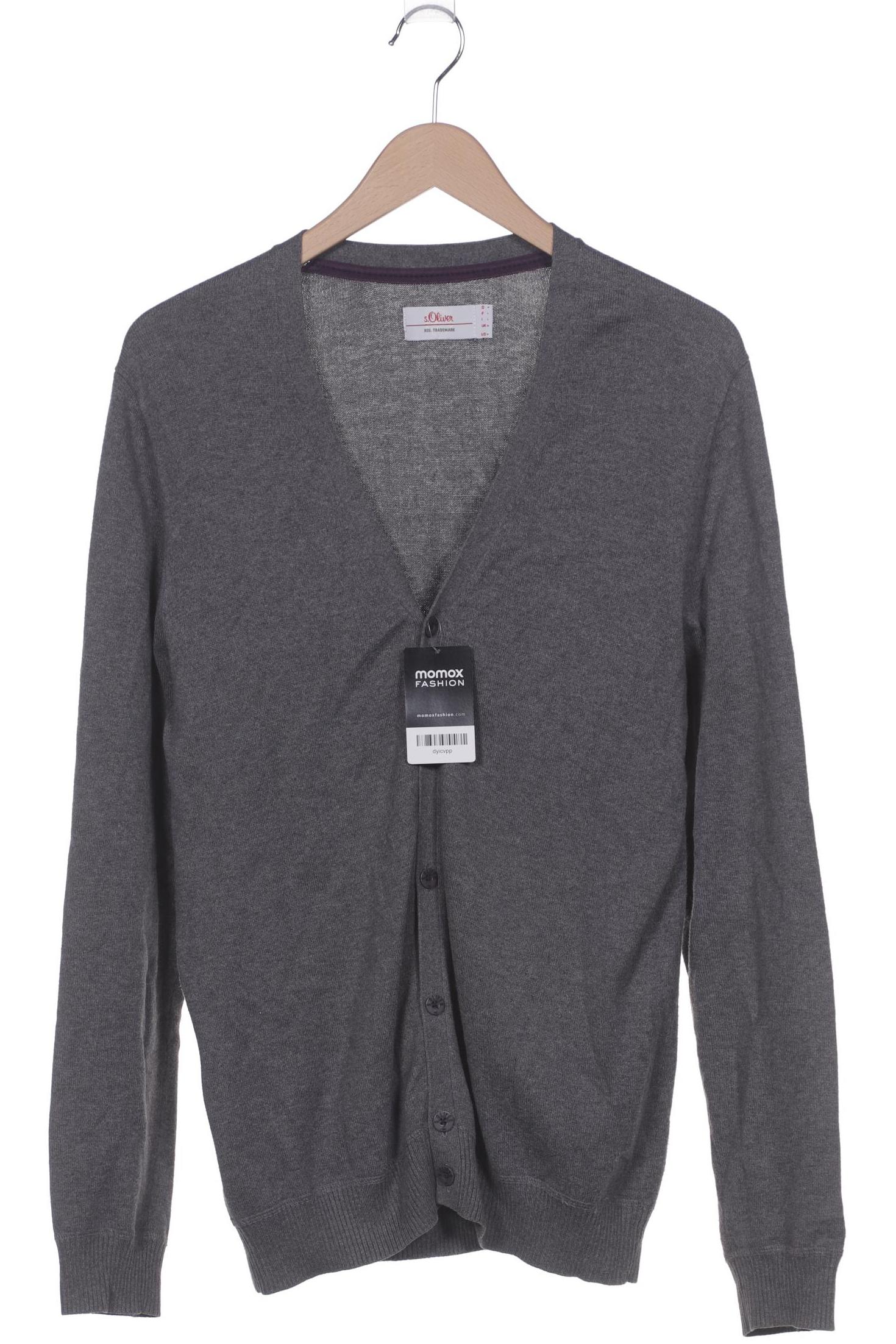 

s.Oliver Herren Strickjacke, grau, Gr. 48