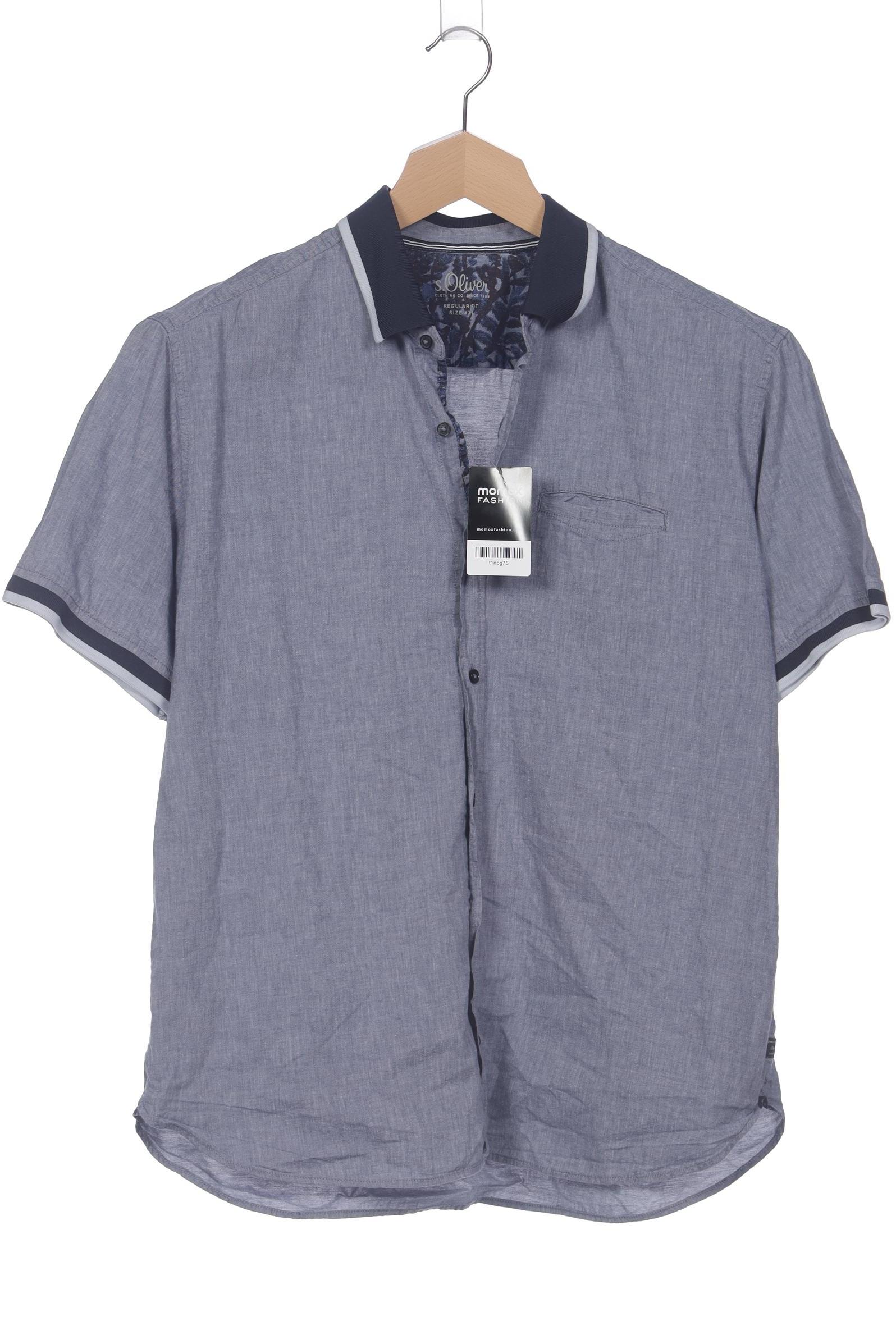 

s.Oliver Herren Hemd, blau, Gr. 56