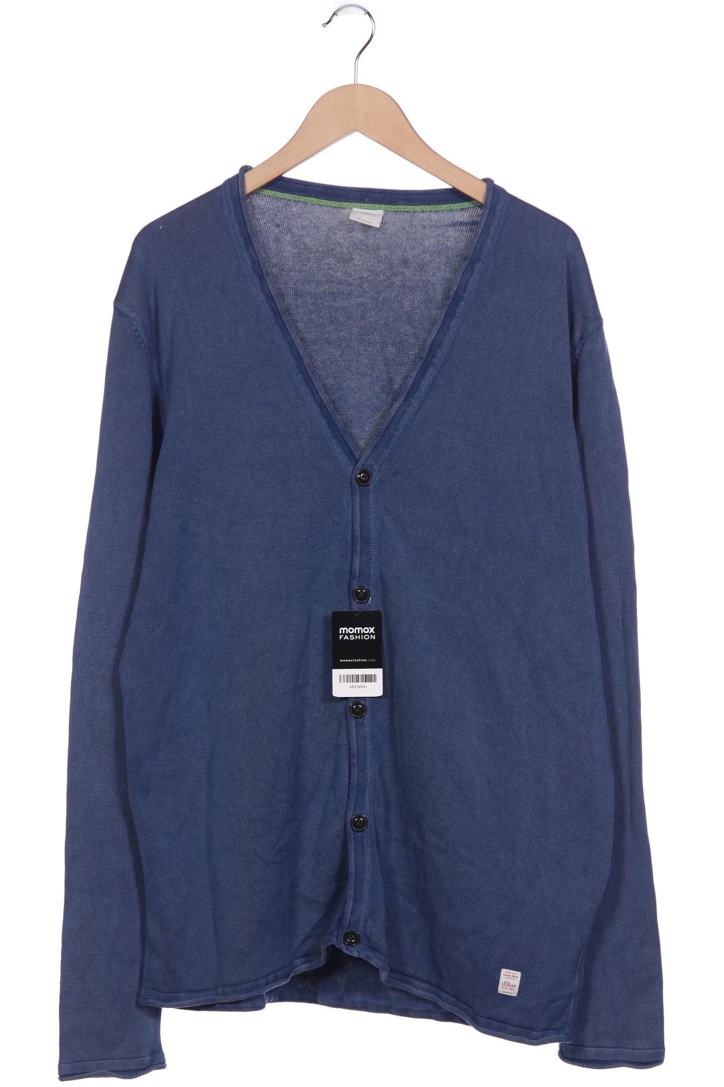 

s.Oliver Herren Strickjacke, marineblau, Gr. 56
