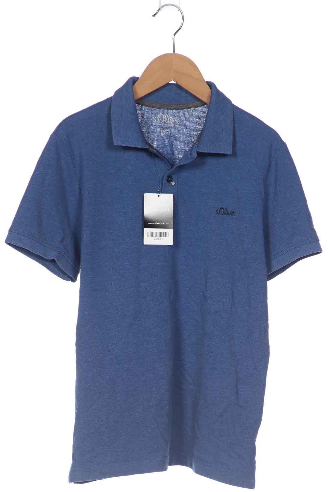 

s.Oliver Herren Poloshirt, blau, Gr. 46