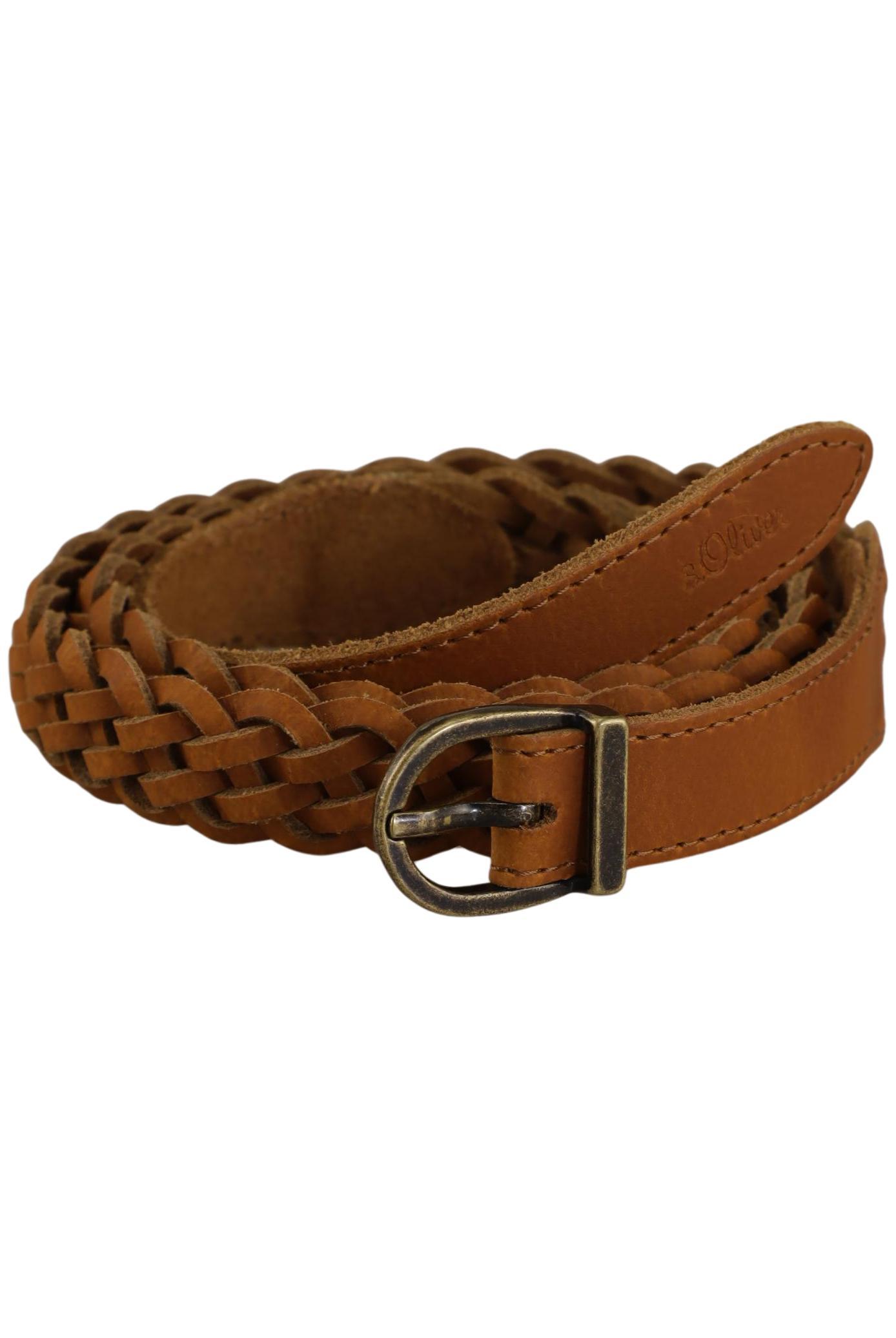 

s.Oliver Herren Gürtel, braun, Gr. 100