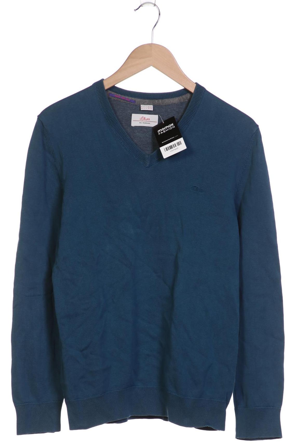 

s.Oliver Herren Pullover, türkis, Gr. 48