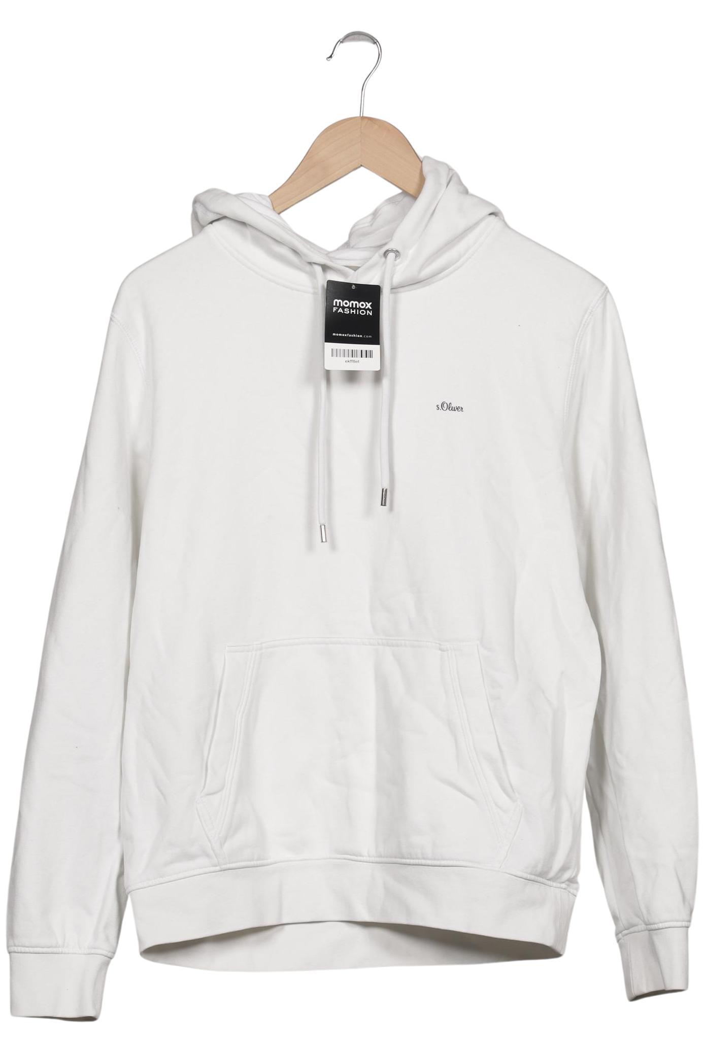 

s.Oliver Herren Kapuzenpullover, weiß, Gr. 48