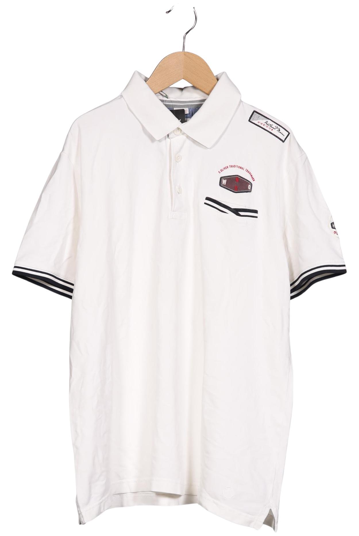 

s.Oliver Herren Poloshirt, weiß, Gr. 54