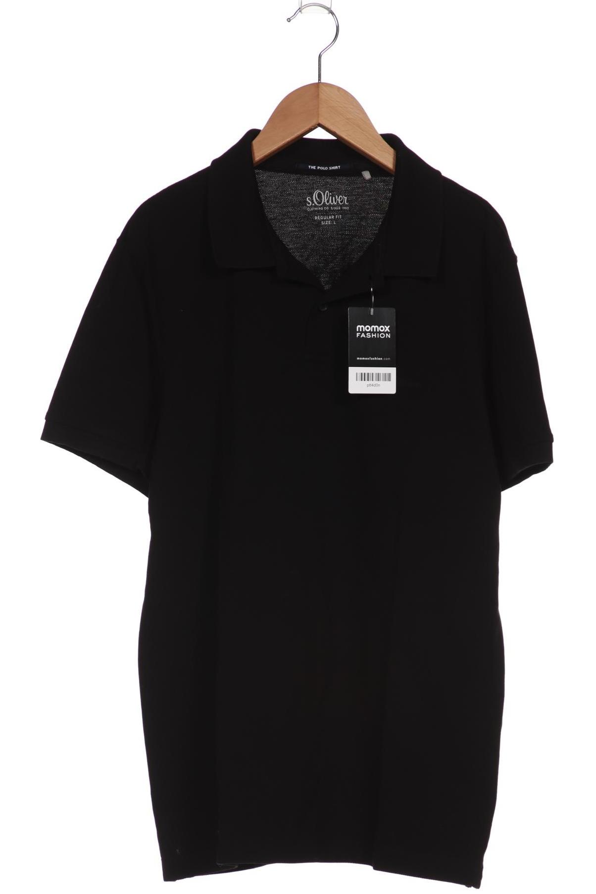 

s.Oliver Herren Poloshirt, schwarz