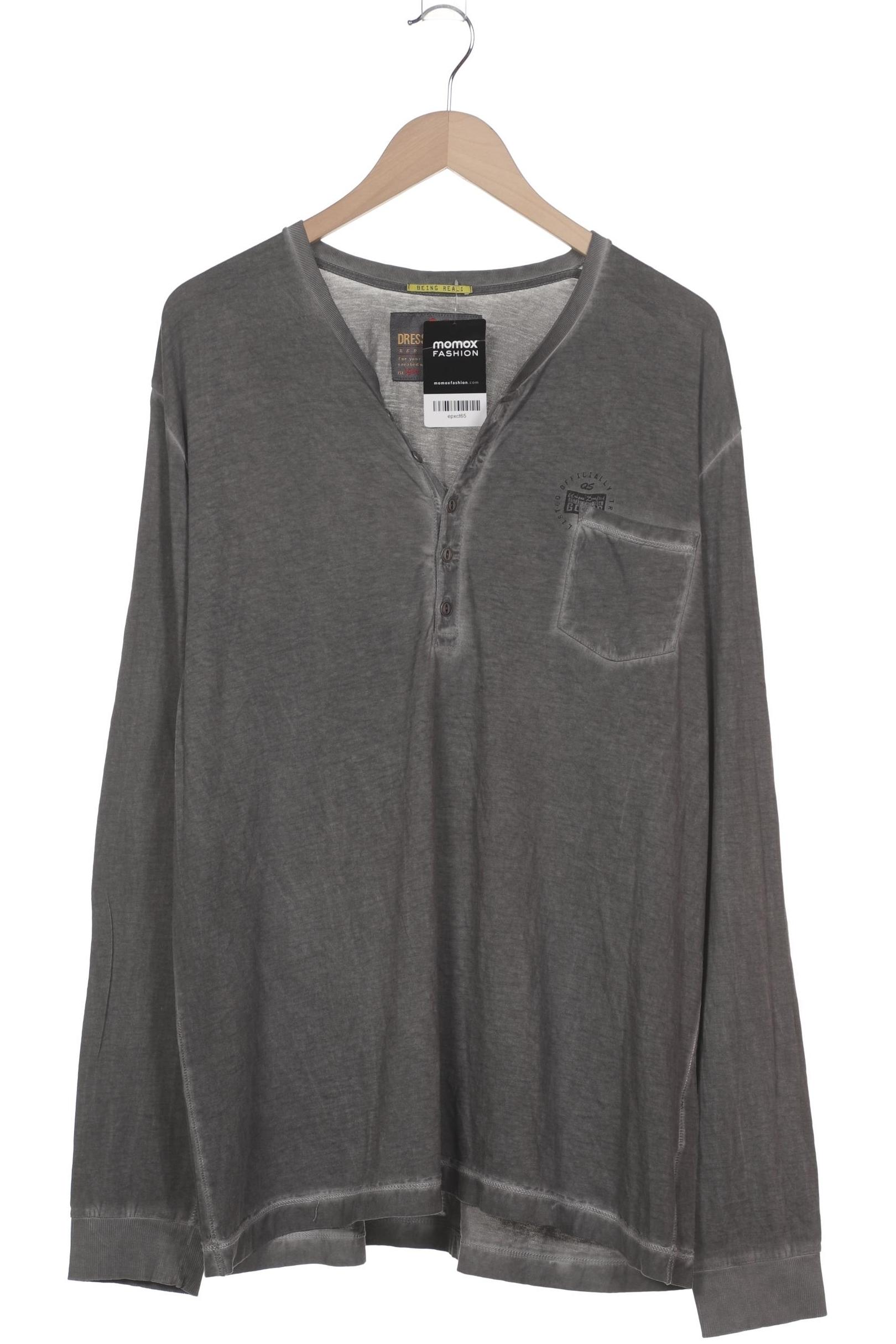 

s.Oliver Herren Langarmshirt, grau, Gr. 56