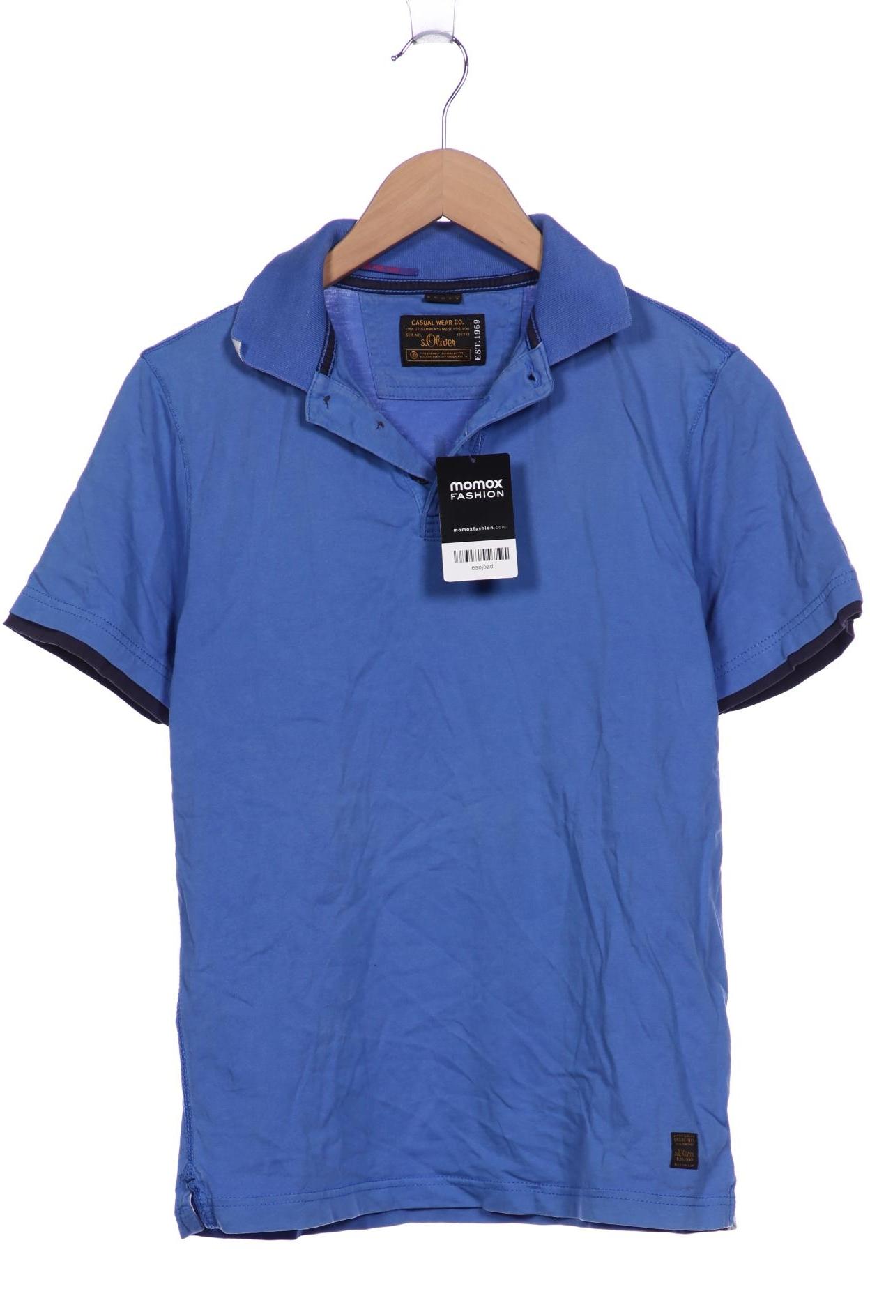 

s.Oliver Herren Poloshirt, blau, Gr. 46