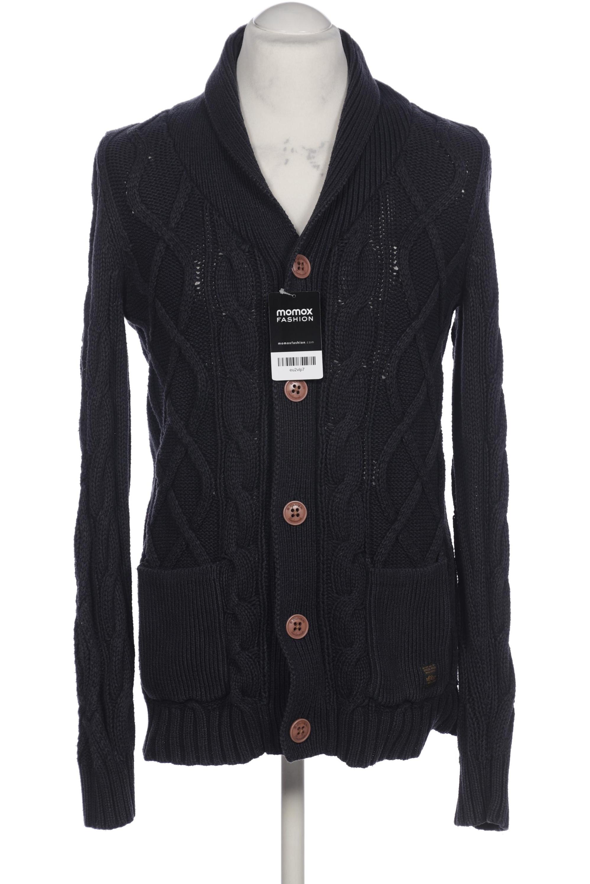 

s.Oliver Herren Strickjacke, marineblau, Gr. 48