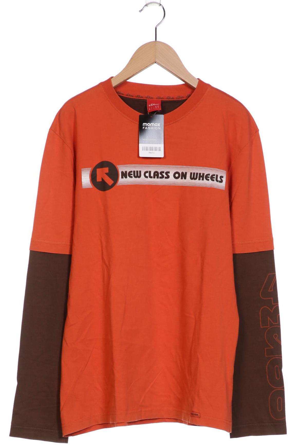 

s.Oliver Herren Langarmshirt, orange, Gr. 48