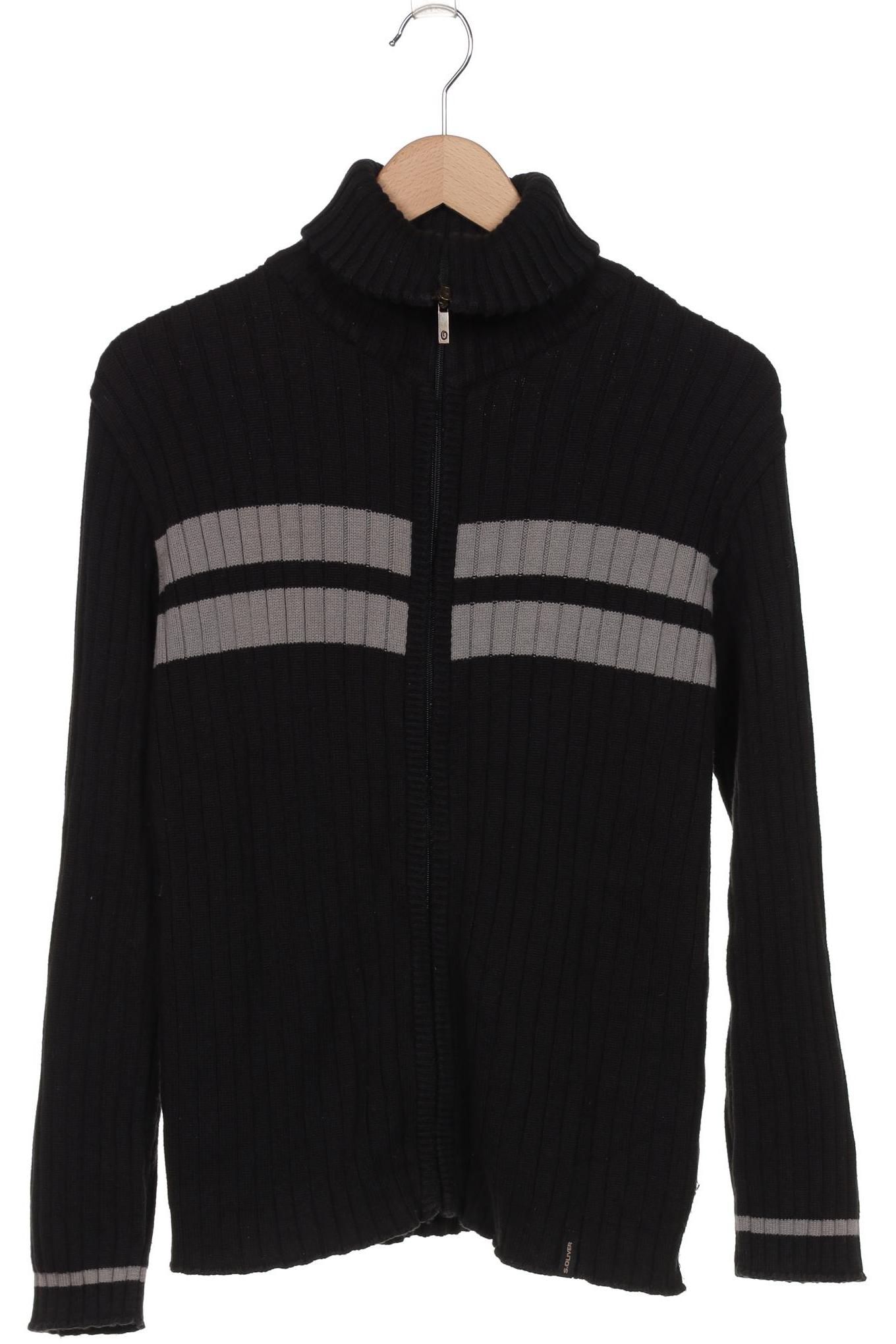 

s.Oliver Herren Strickjacke, schwarz, Gr. 48