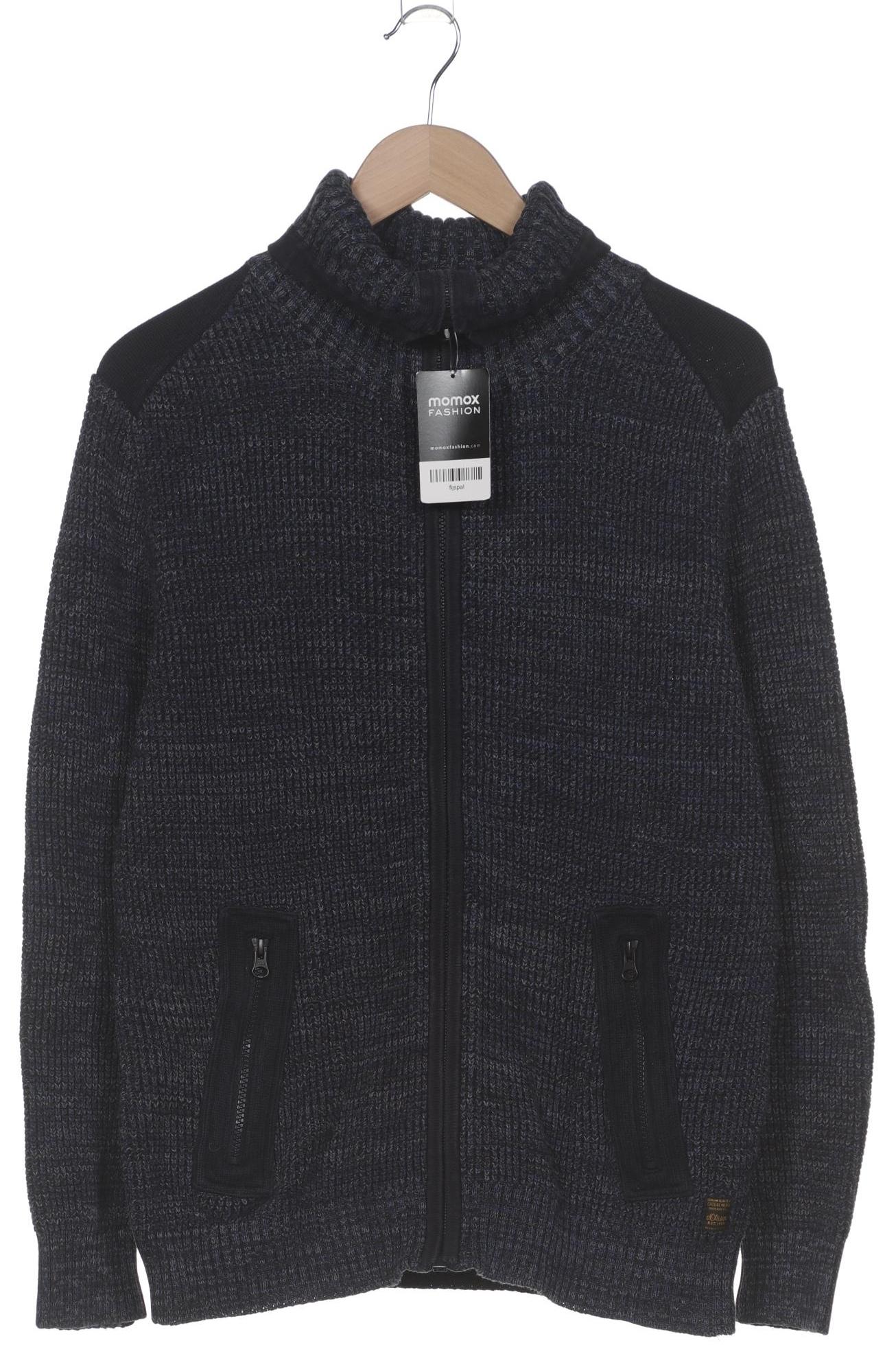 

s.Oliver Herren Strickjacke, marineblau, Gr. 48